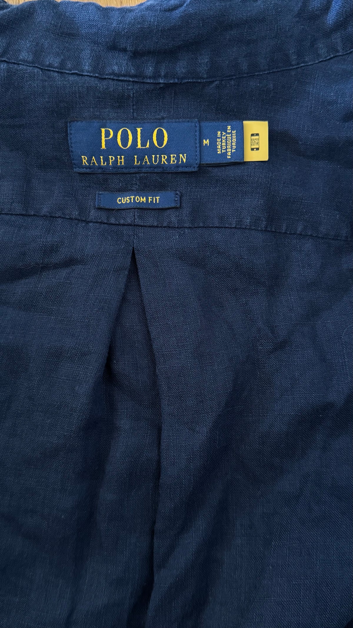 Chemise en lin bleu marine Ralph Lauren - M homme / L femme