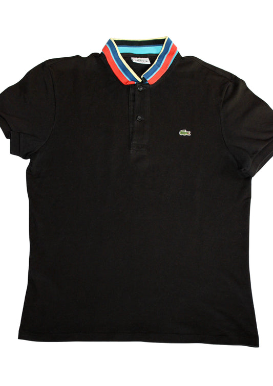 Polo manches courtes noir - M