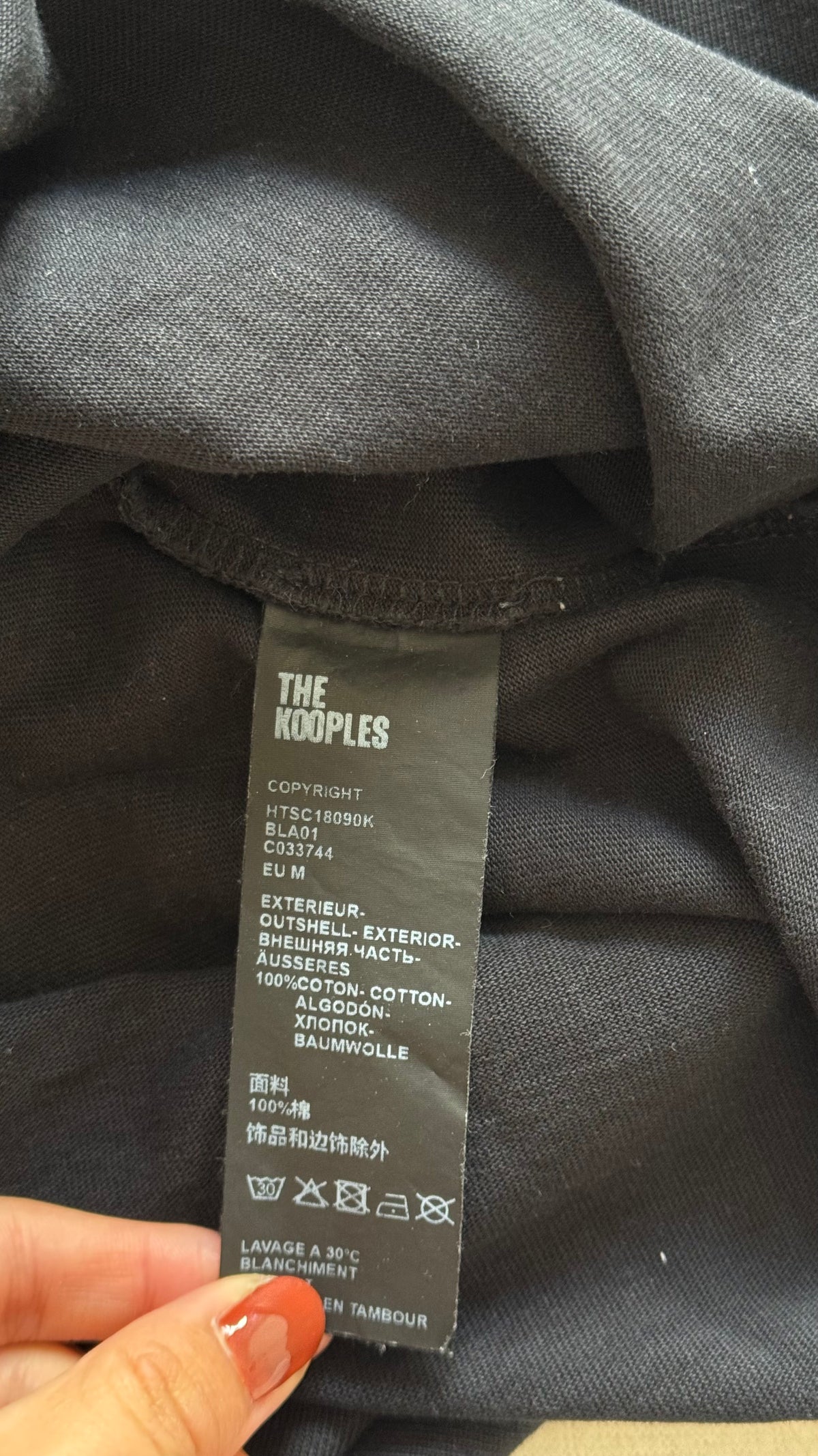 T-shirt noir The Kooples - M
