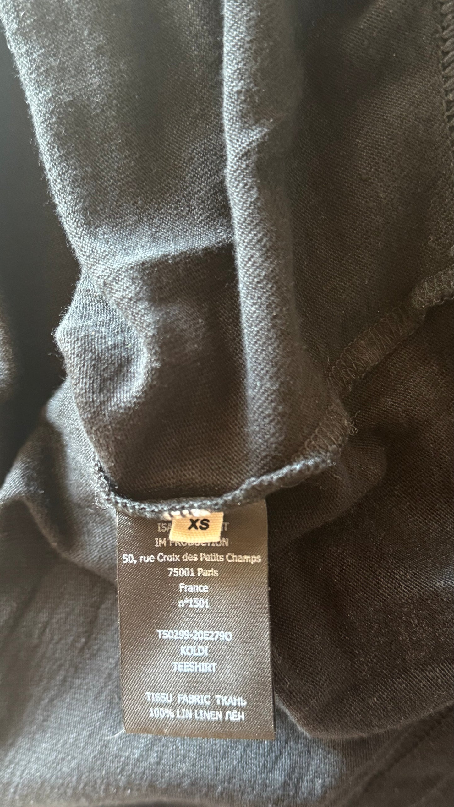 T-shirt en lin doré Isabel Marant - XS/S