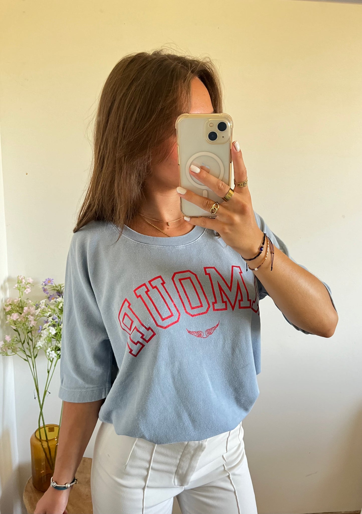 T-shirt bleu pastel Amour Zadig & Voltaire - M