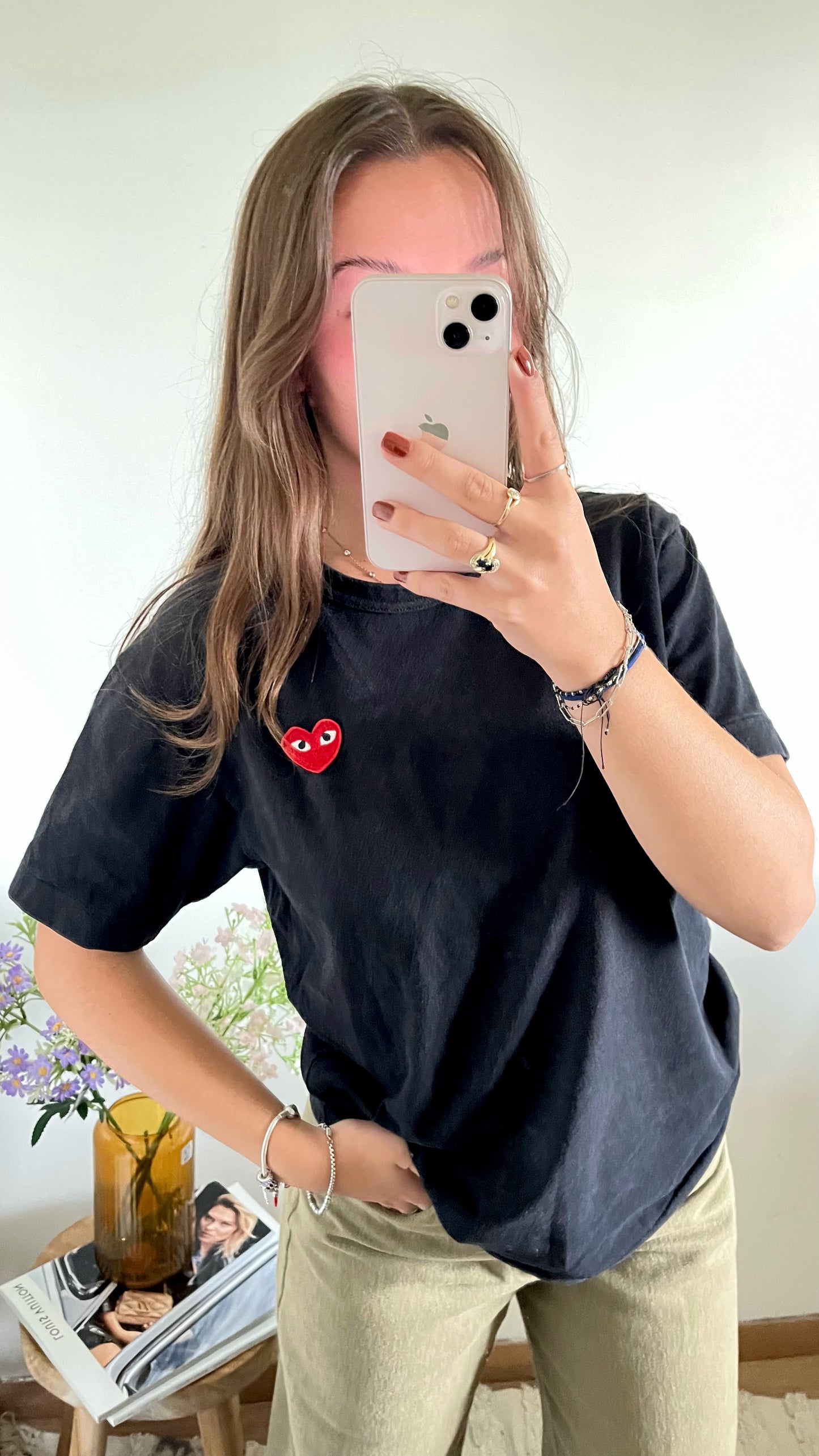 T-shirt noir Comme Des Garçons - M