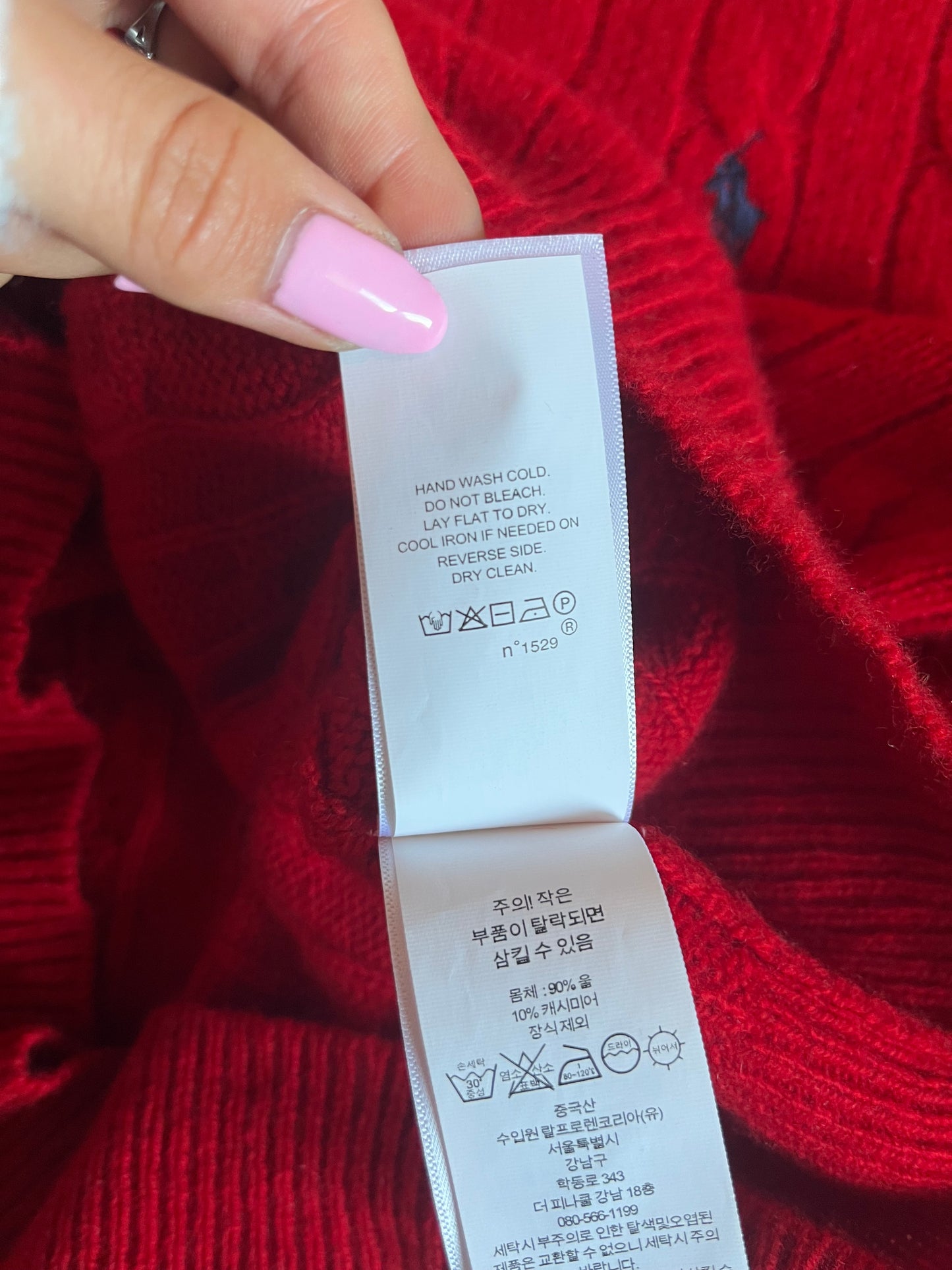 Pull torsadé laine & cachemire Ralph Lauren - M