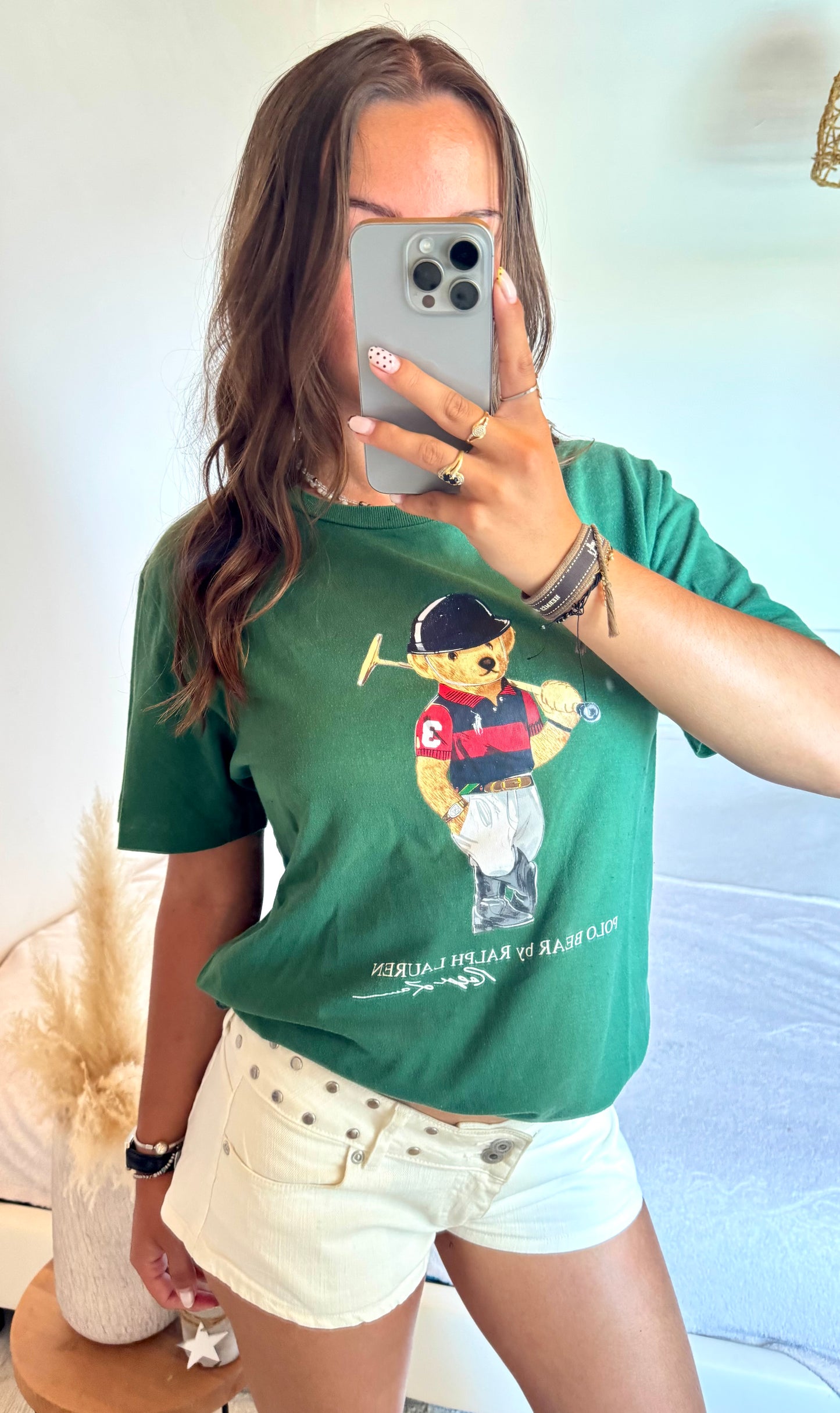 T-shirt vert nounours Ralph Lauren - S