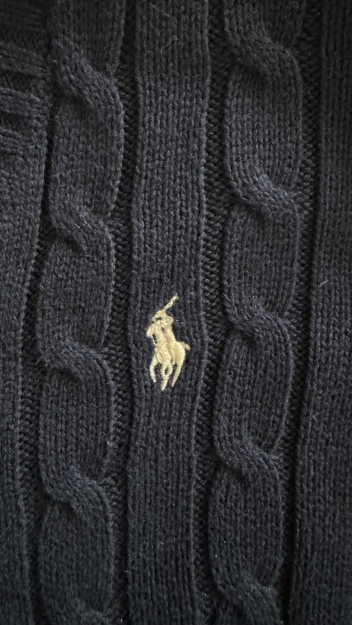 Pull torsadé marine Ralph Lauren - S