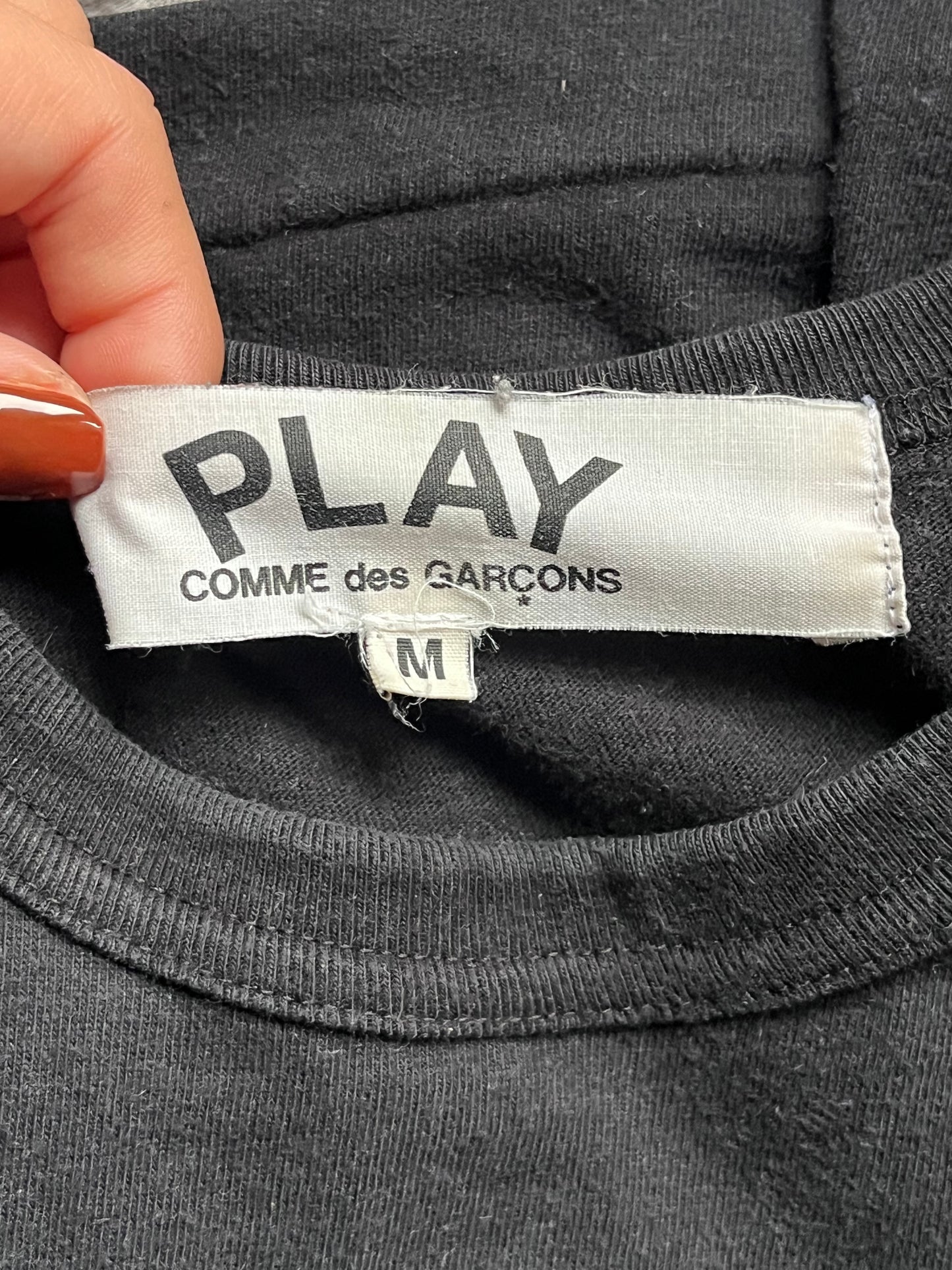 T-shirt noir Comme Des Garçons - M