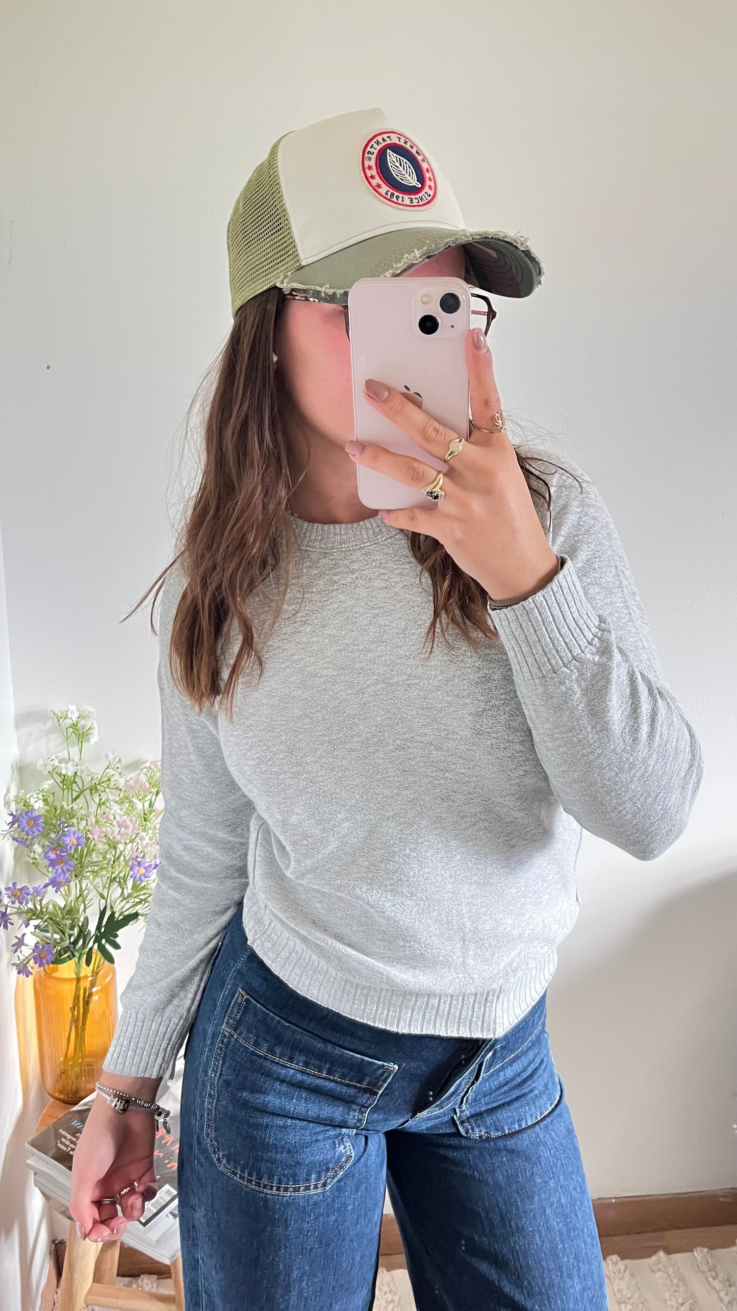 Pull gris Stone Island - XS