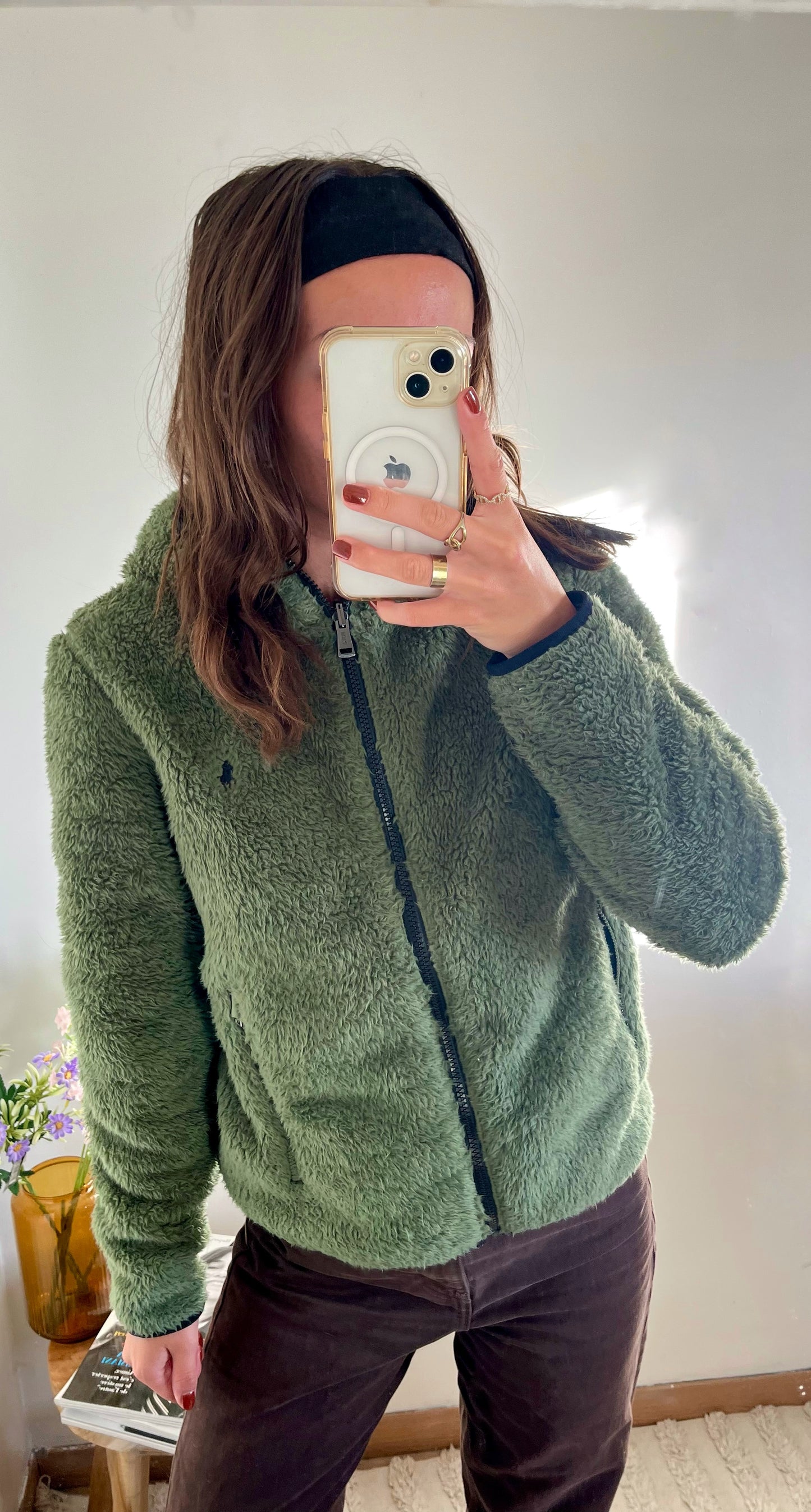 Veste à capuche moumoute Ralph Lauren - S