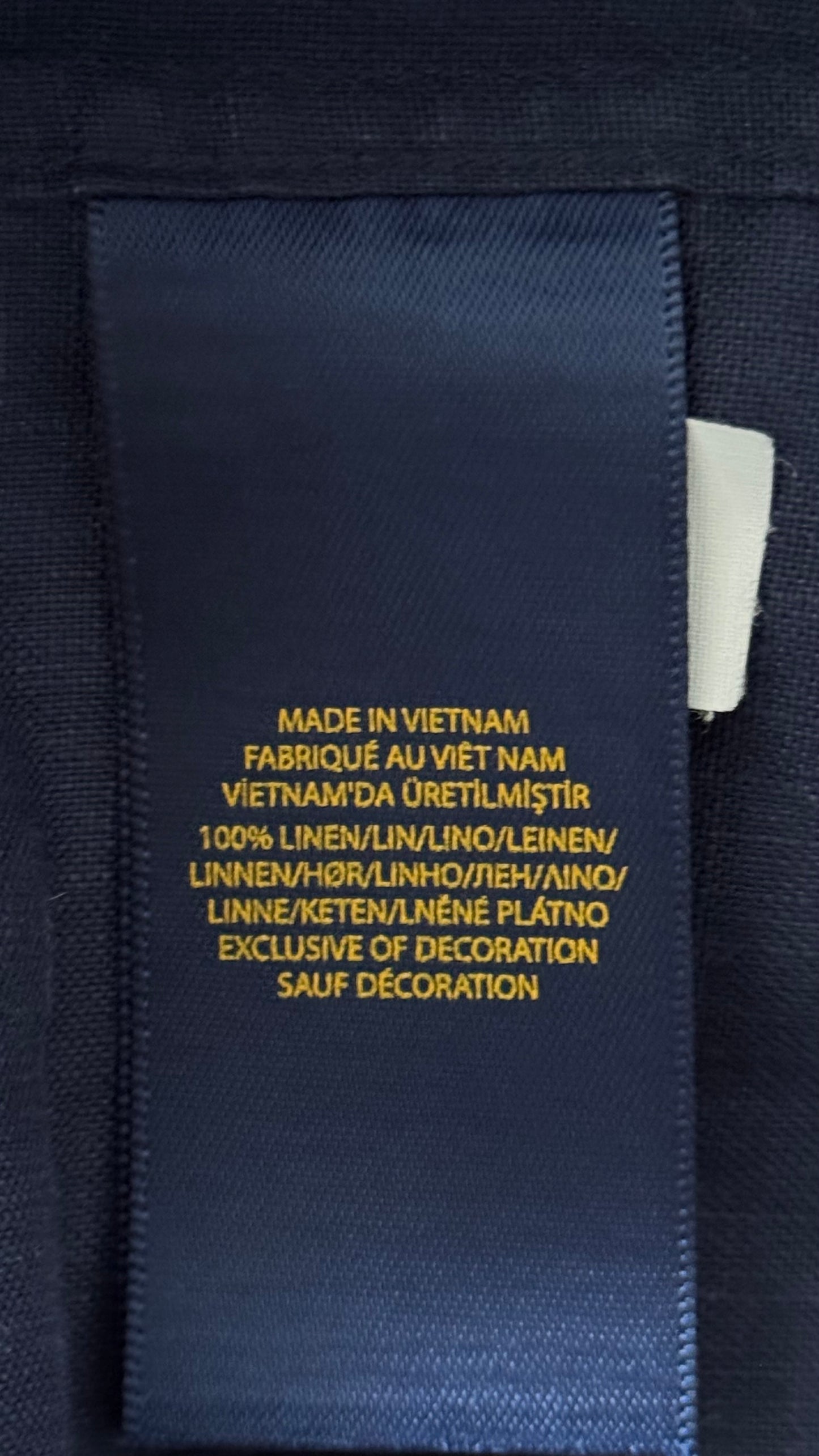 Chemise en lin marine Ralph Lauren - M/L