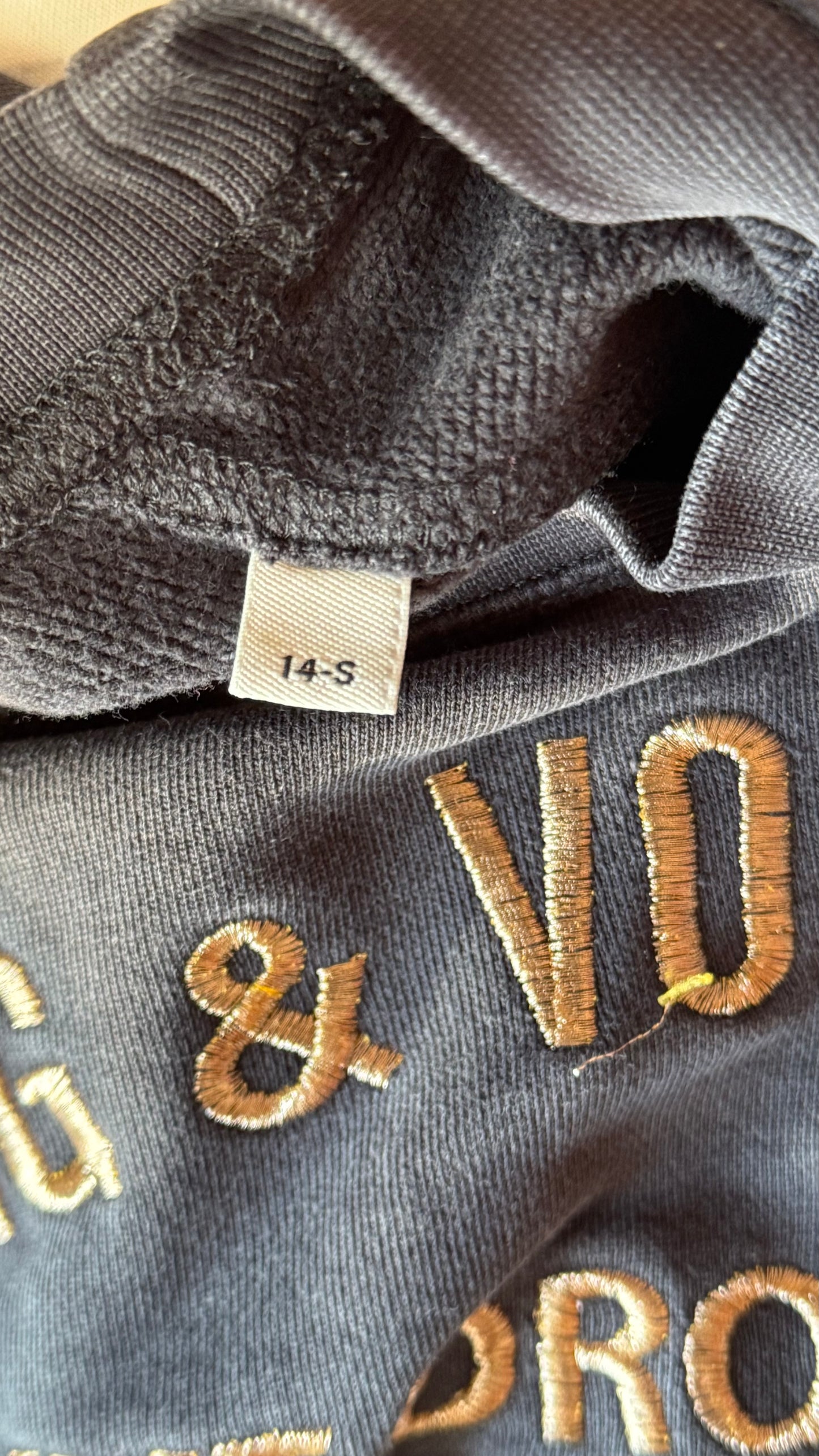 Sweat noir et doré Zadig & Voltaire - XS