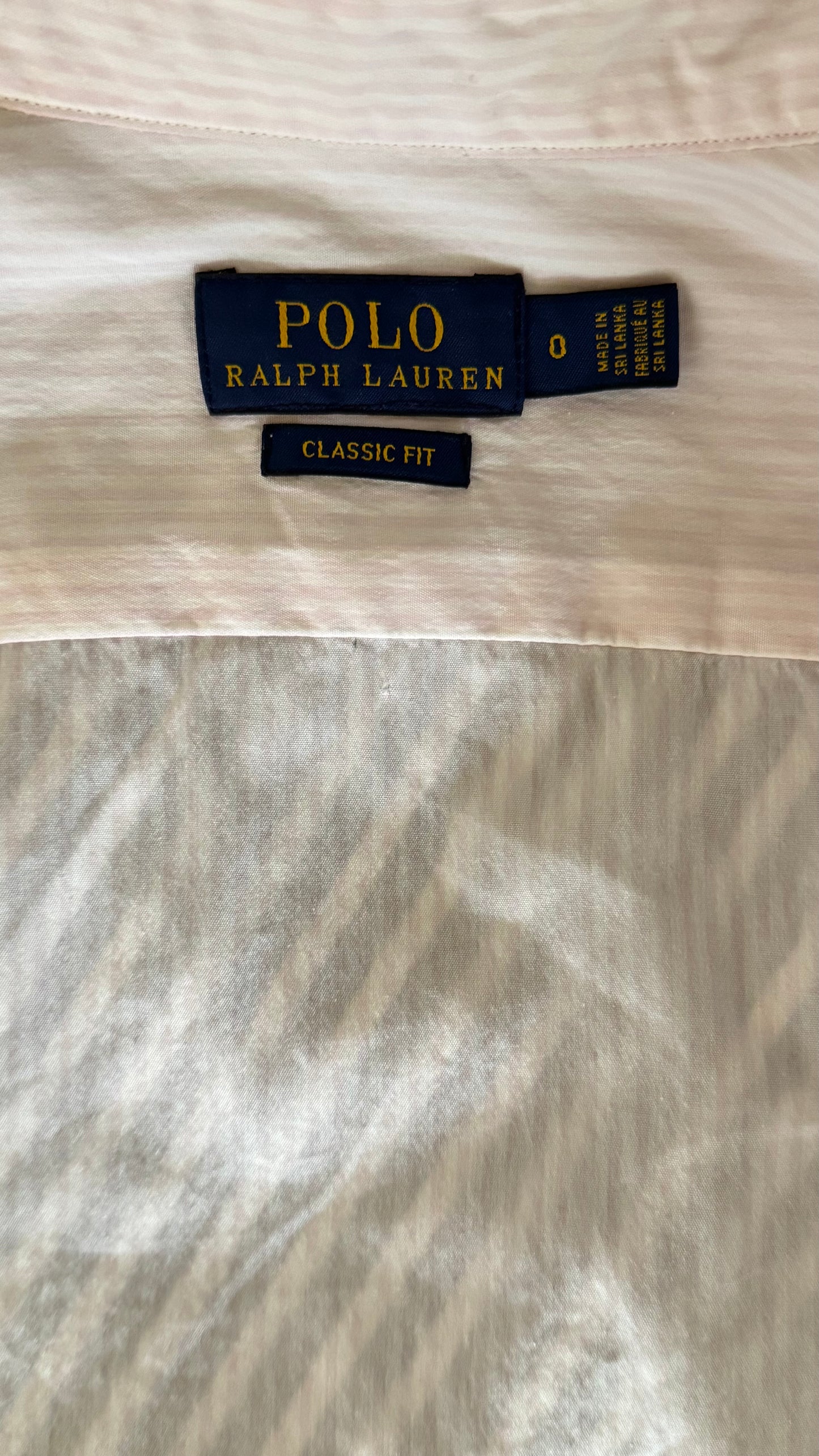 Chemise rayée rose Ralph Lauren - XS