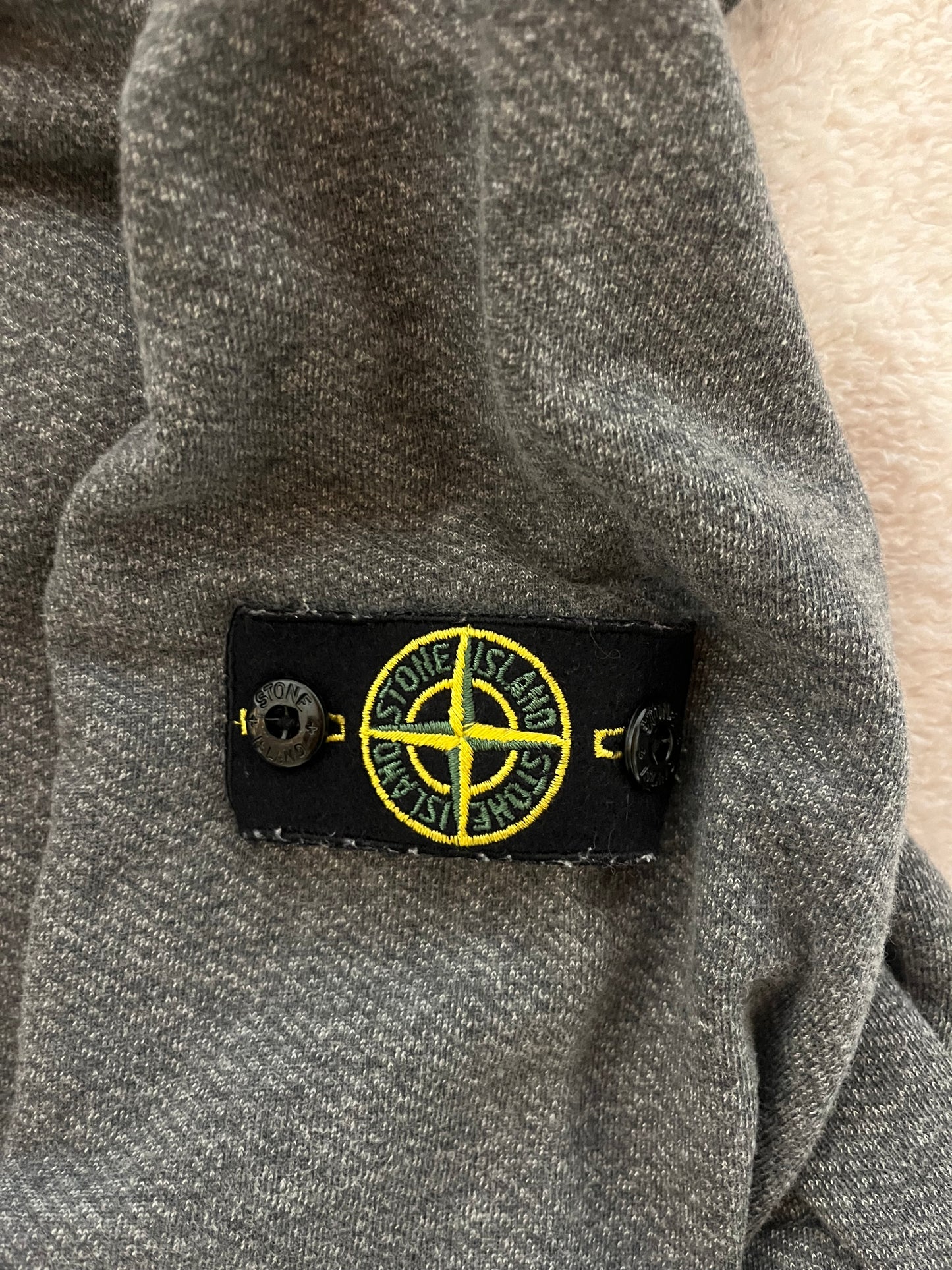 Sweat à capuche gris Stone Island - S