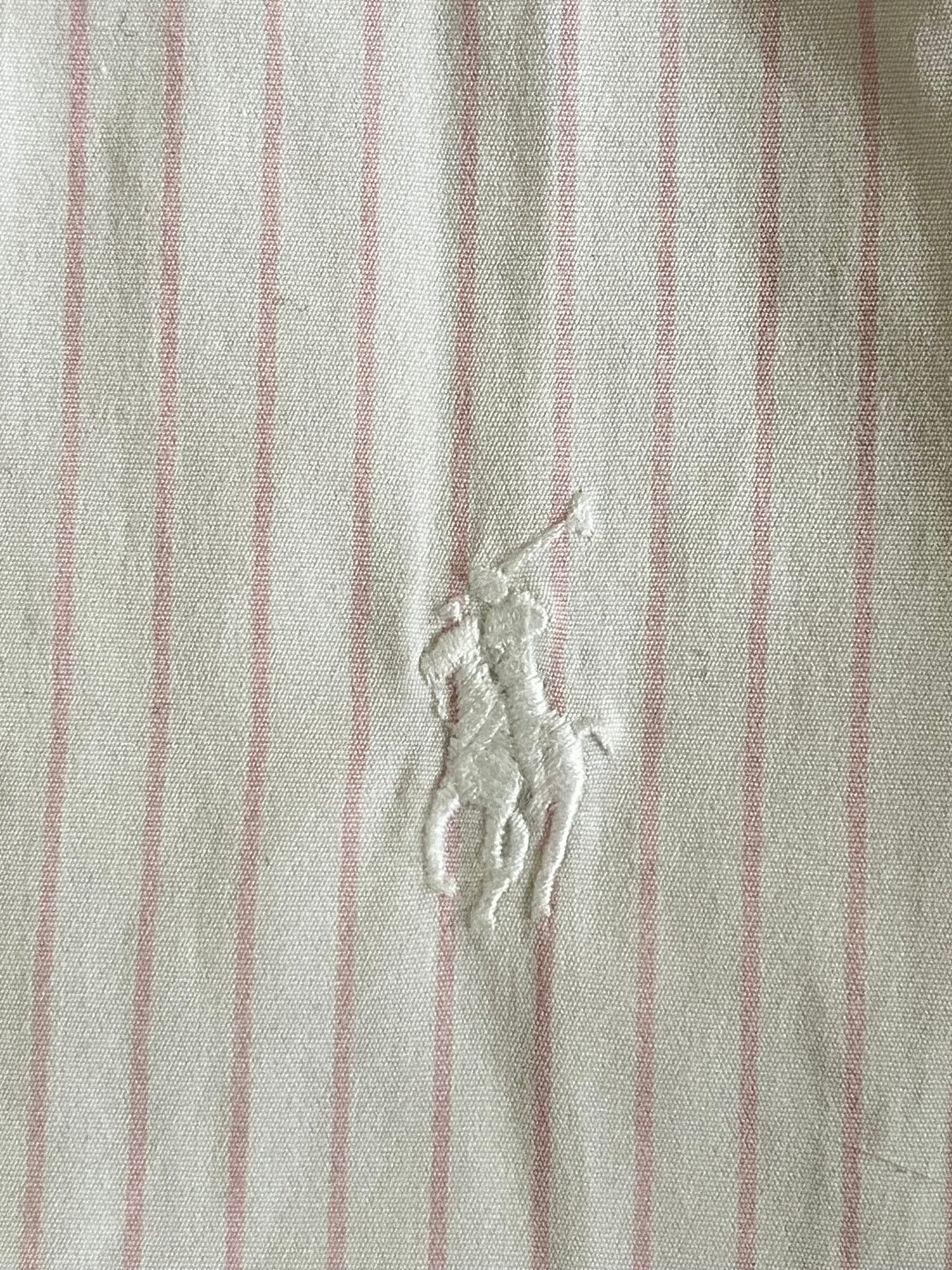 Chemise rayée rose pastel Ralph Lauren - S