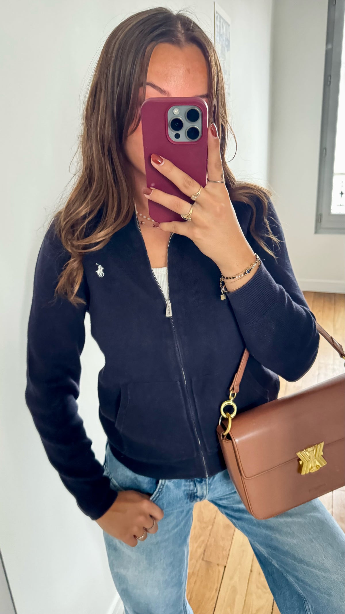 Veste zip marine Ralph Lauren - S