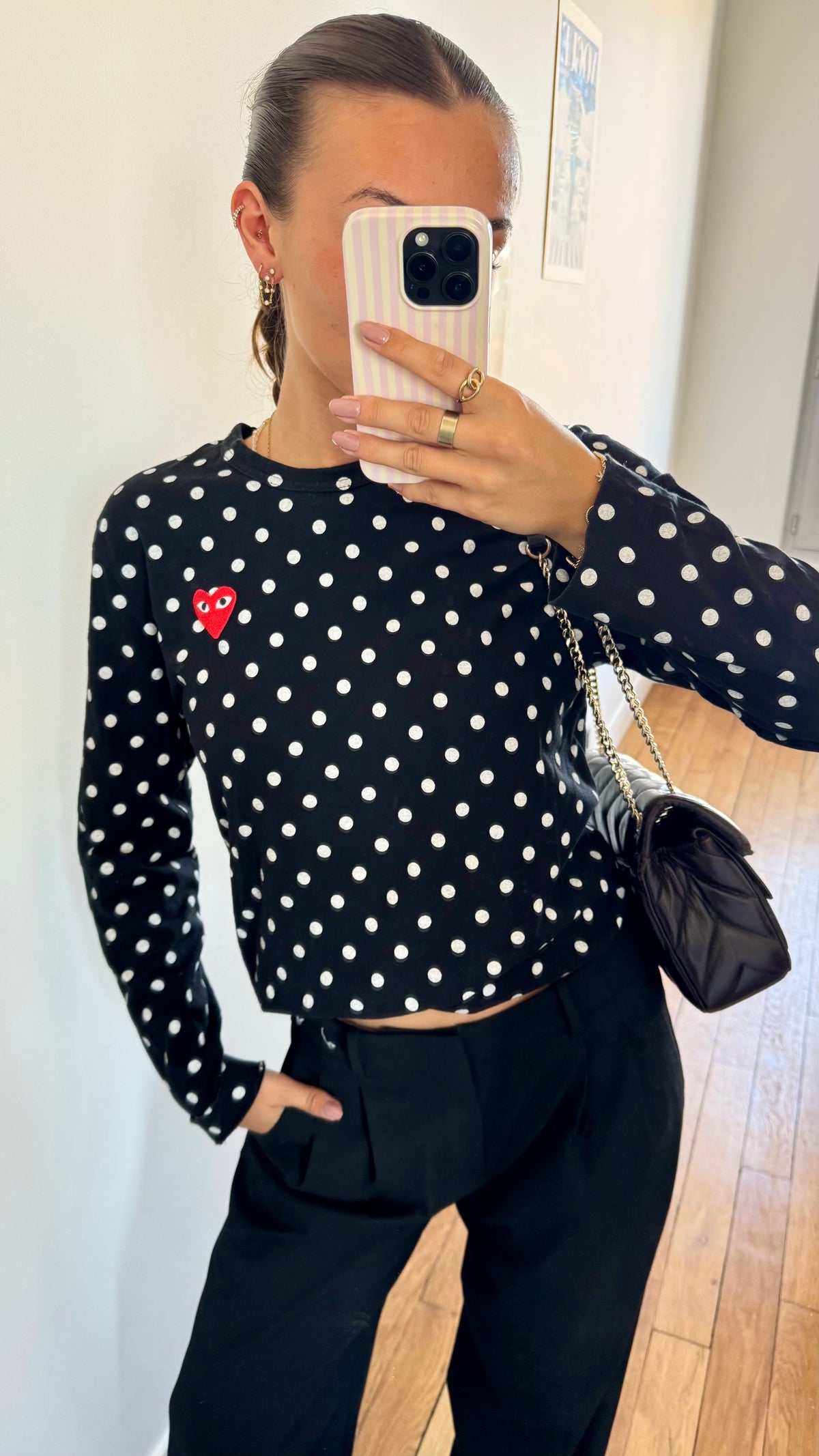 Pull à pois Comme des garçons - S