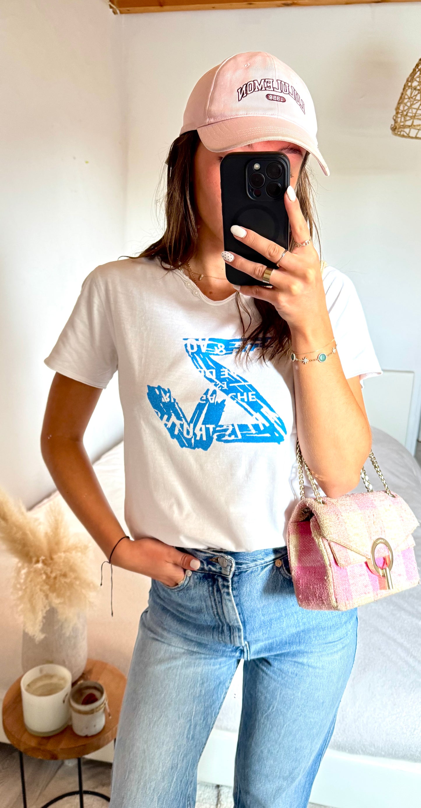 T-shirt blanc et bleu Zadig & Voltaire - XS