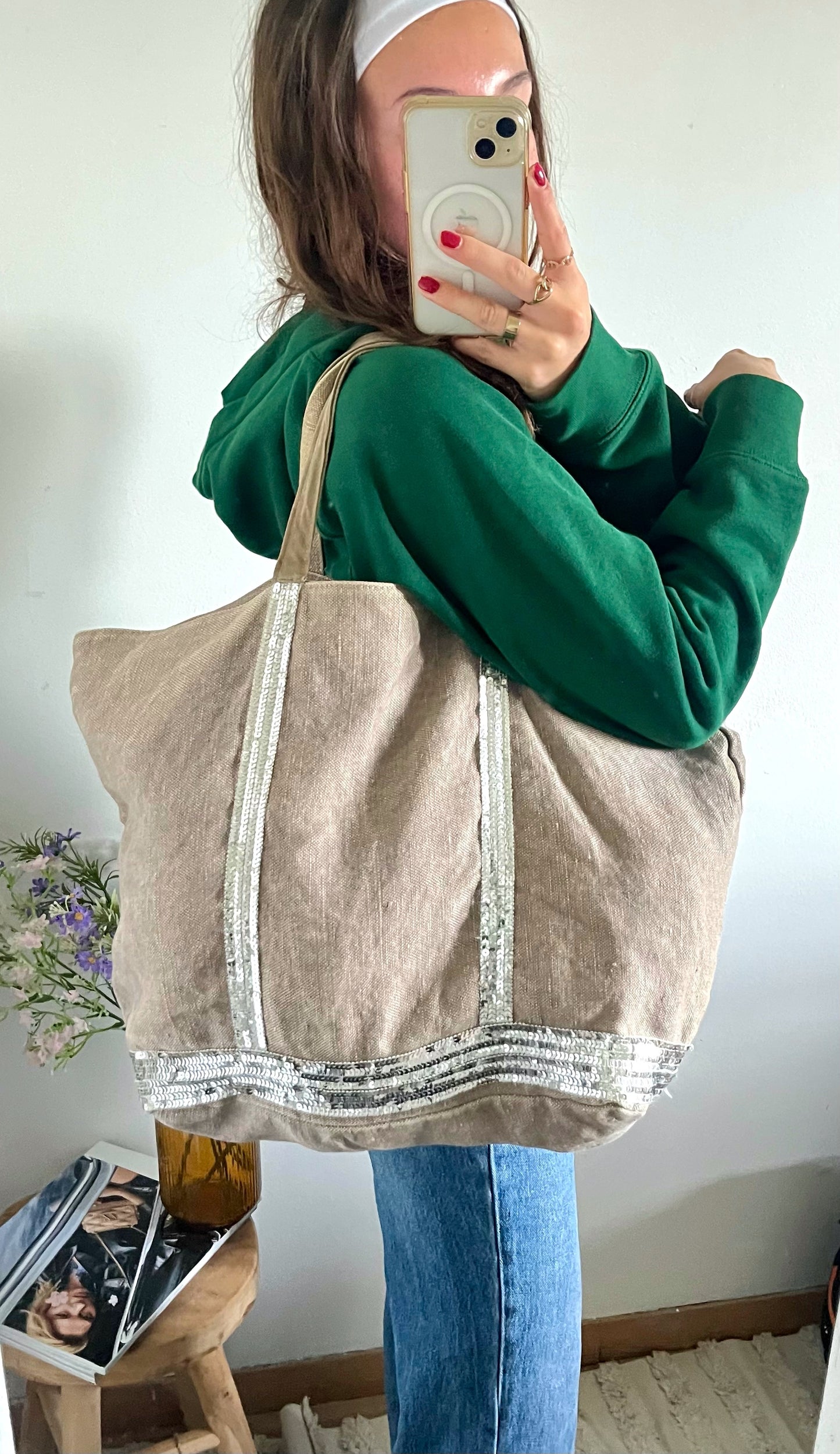 Grand sac cabas tissu Vanessa Bruno