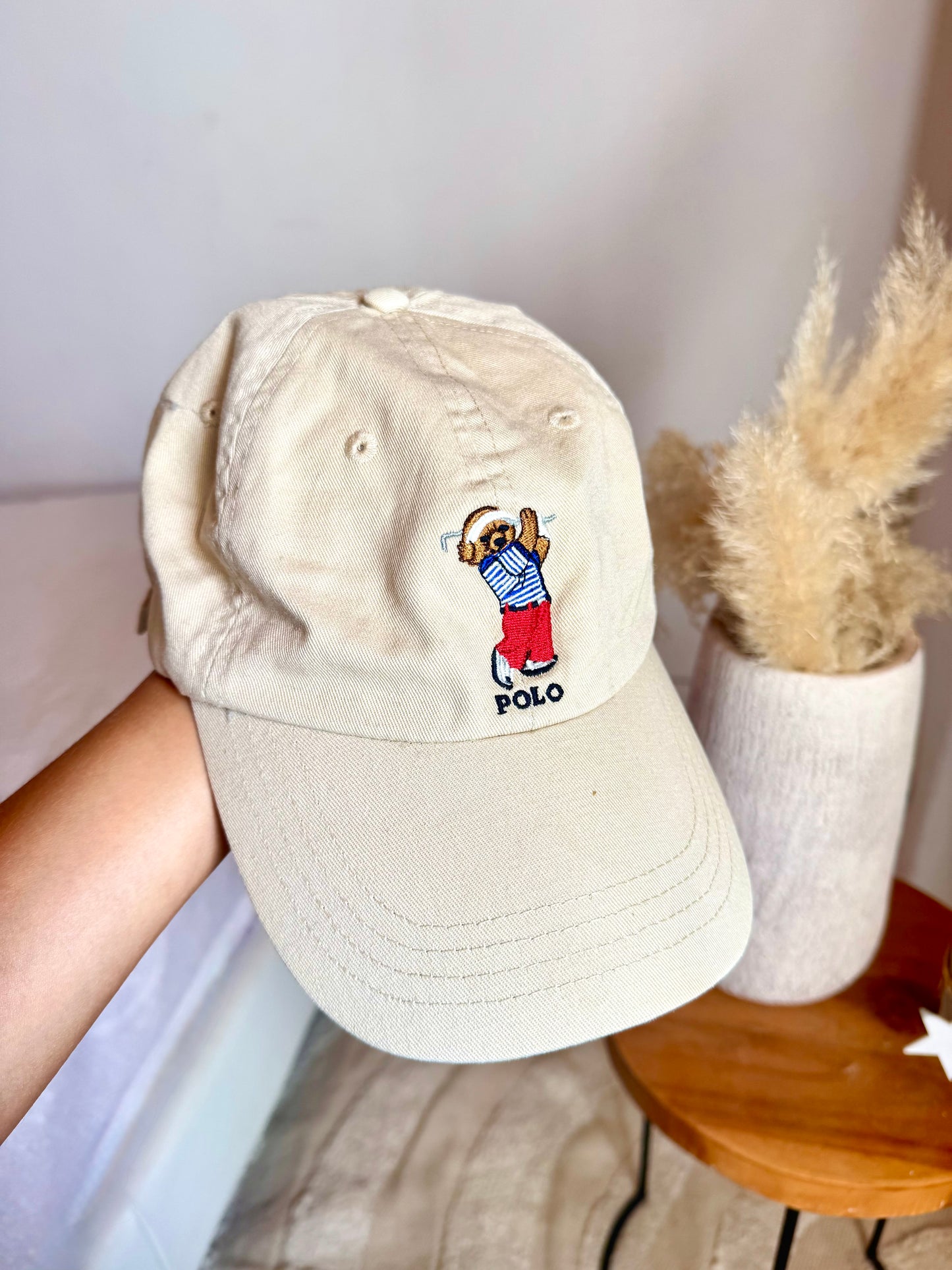 Casquette beige Polo Bear Ralph Lauren - TU