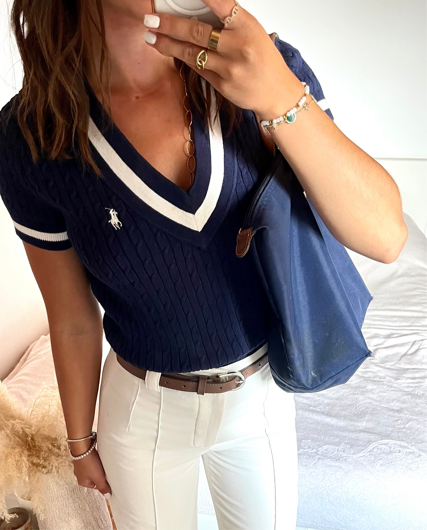 T-shirt torsadé old school Ralph Lauren - S