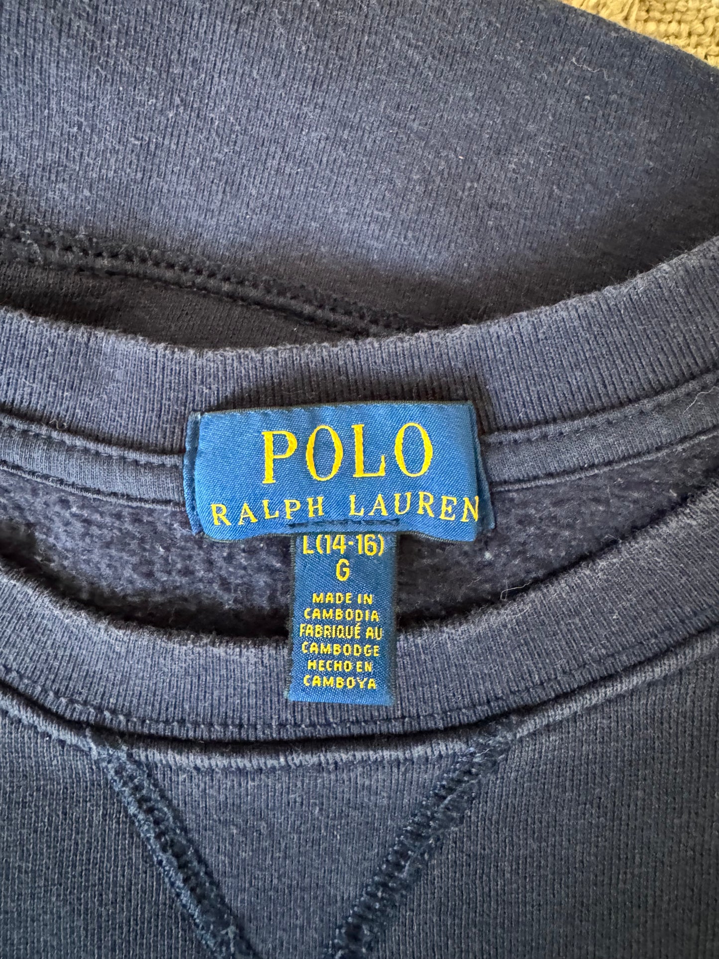 Sweat col rond navy Ralph Lauren - S
