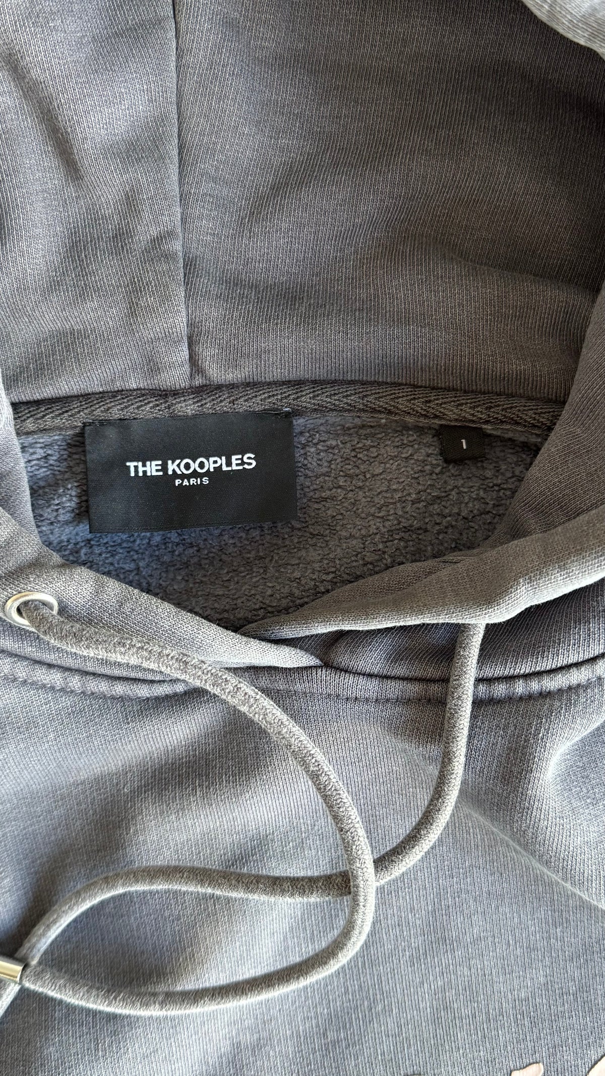 Sweat à capuche gris chiné The Kooples - S