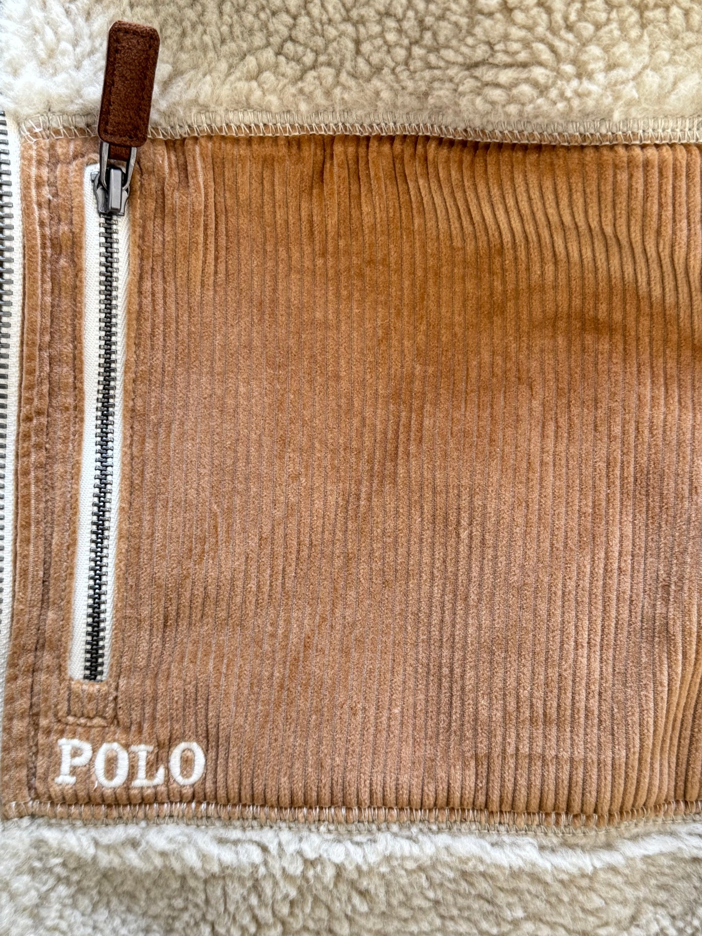 Doudoune mouton beige Ralph Lauren - L