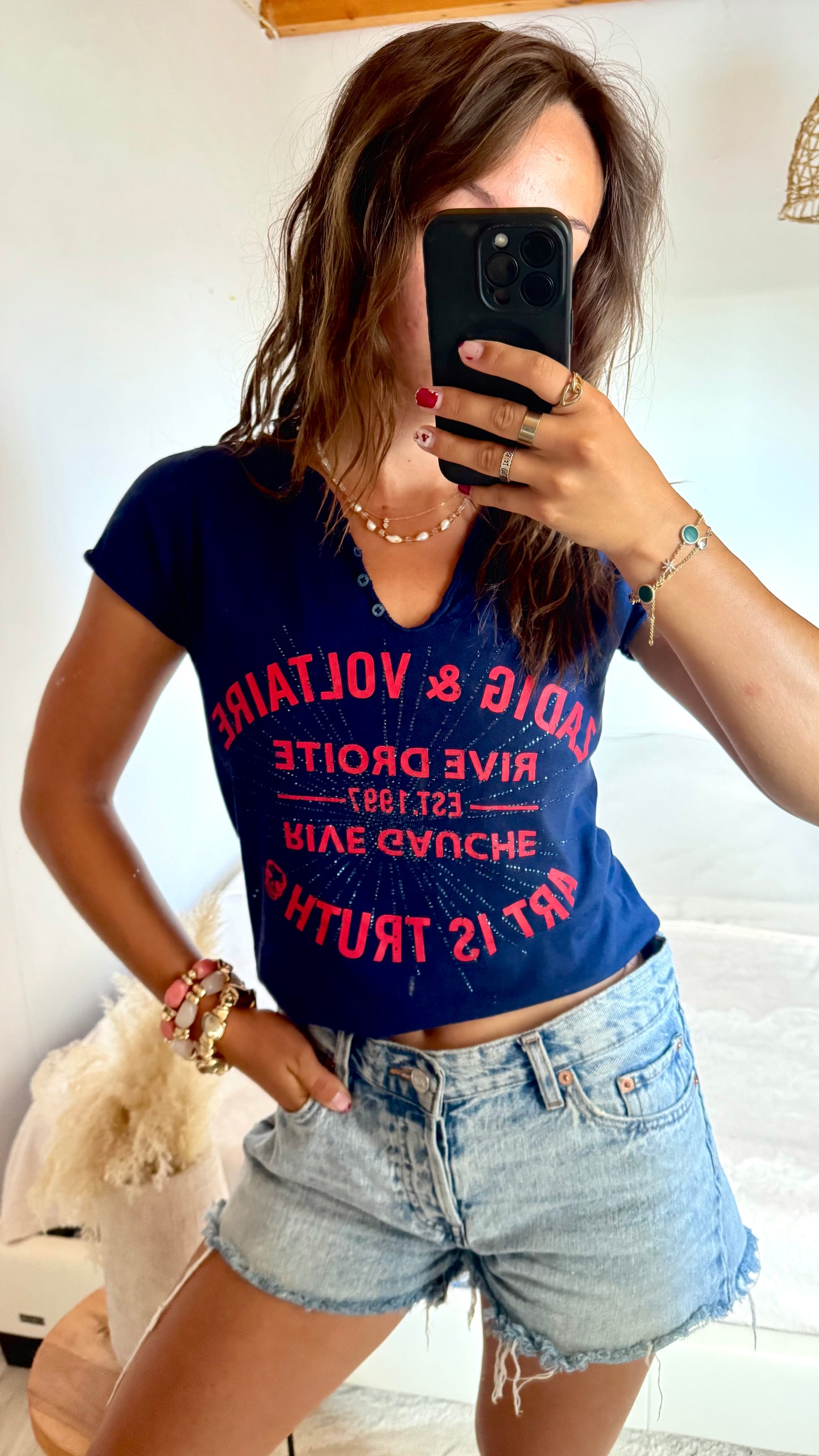 T-shirt Zadig & Voltaire marine - XS