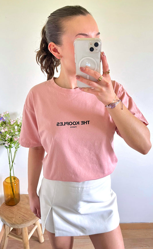 T-shirt rose saumon The Kooples - M