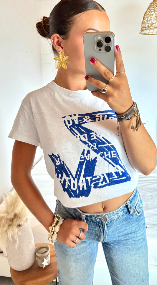 T-shirt logo bleu Zadig & Voltaire - M
