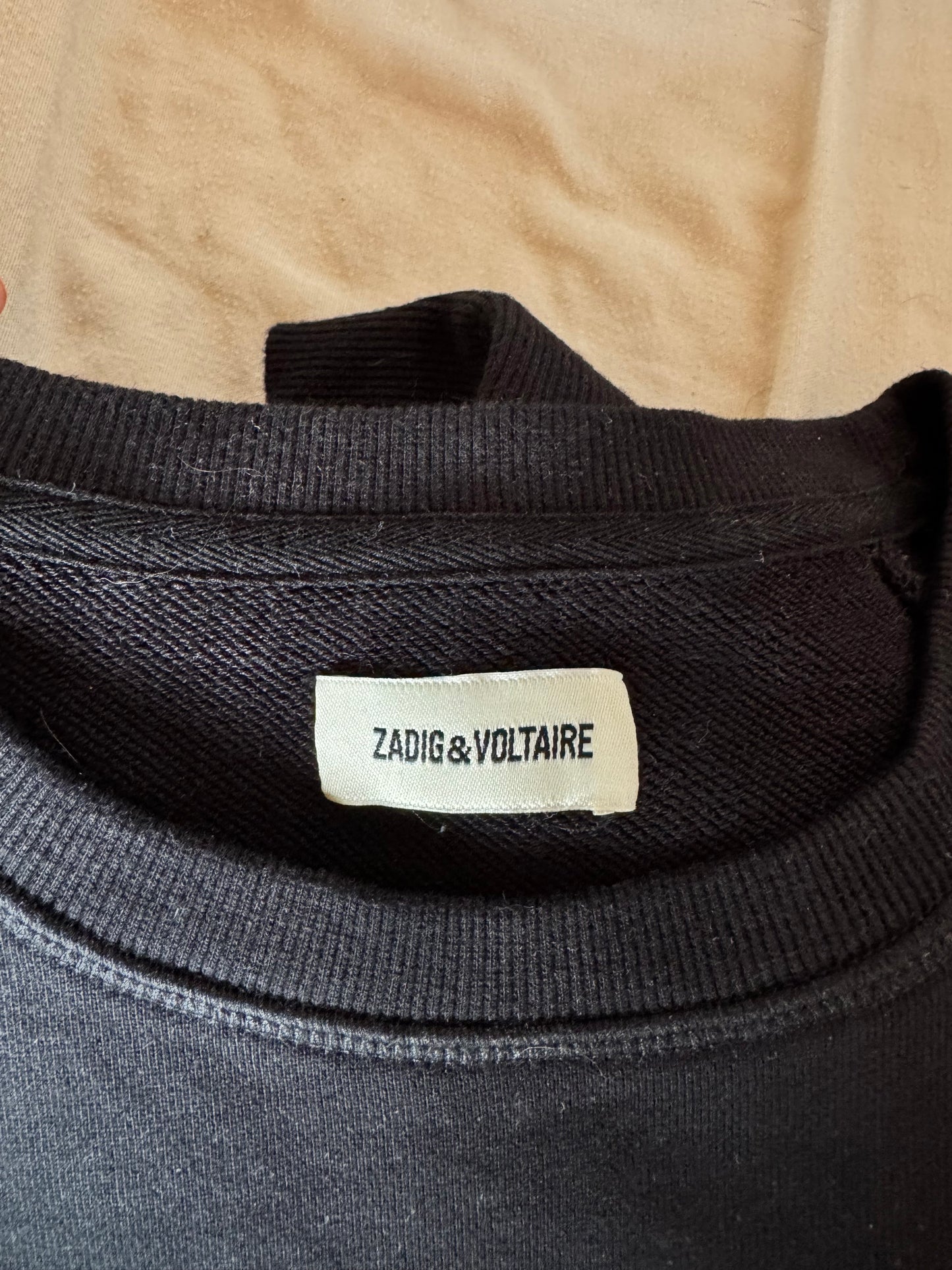 Pull col rond noir Zadig & Voltaire - S