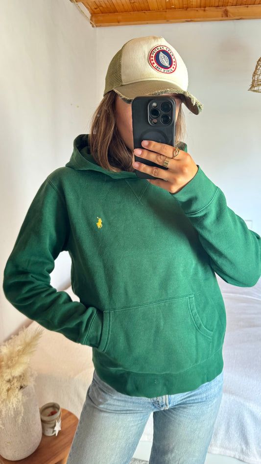 Sweat à capuche vert foncé Ralph Lauren - XS/S