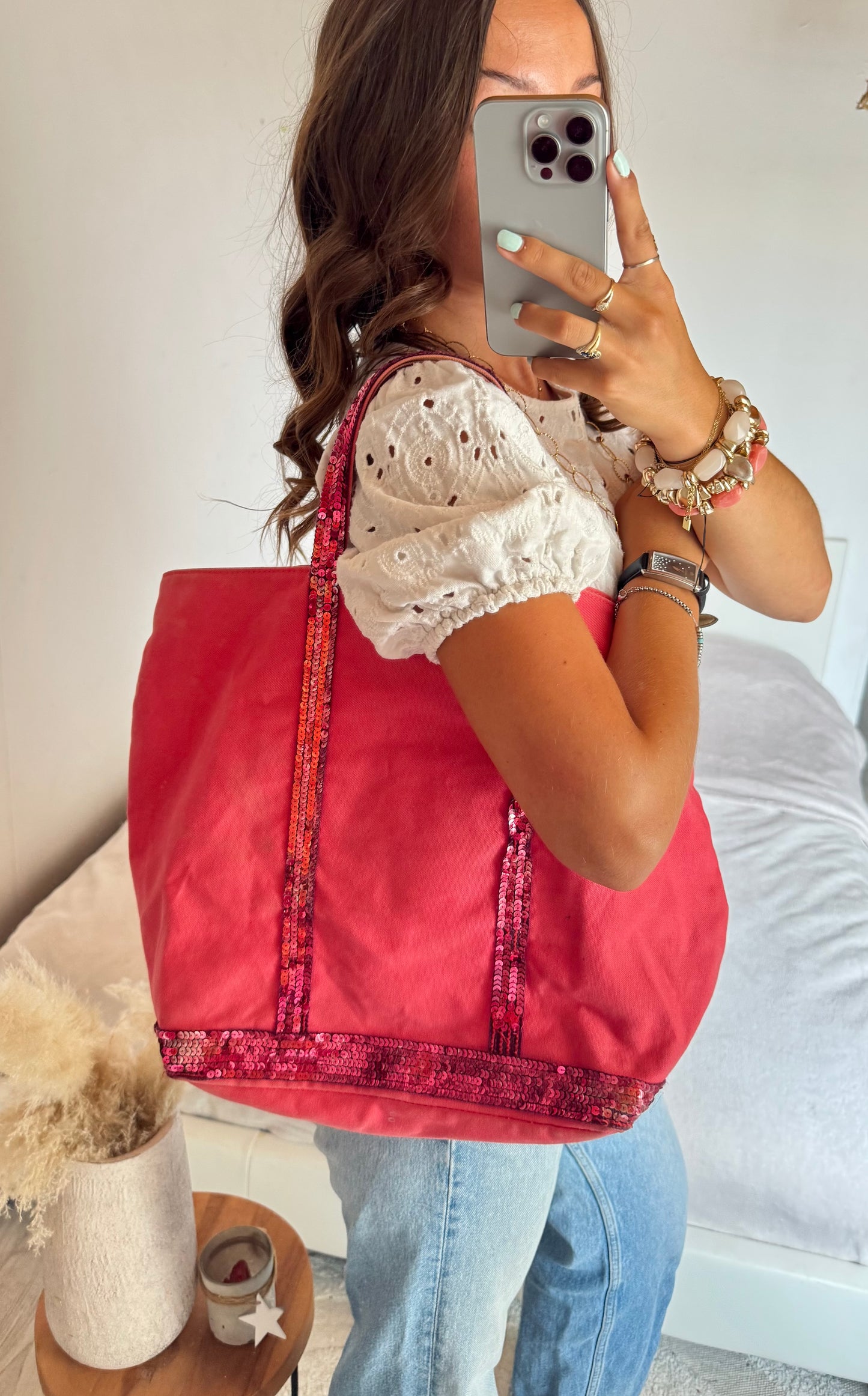Sac cabas rose Vanessa Bruno - L