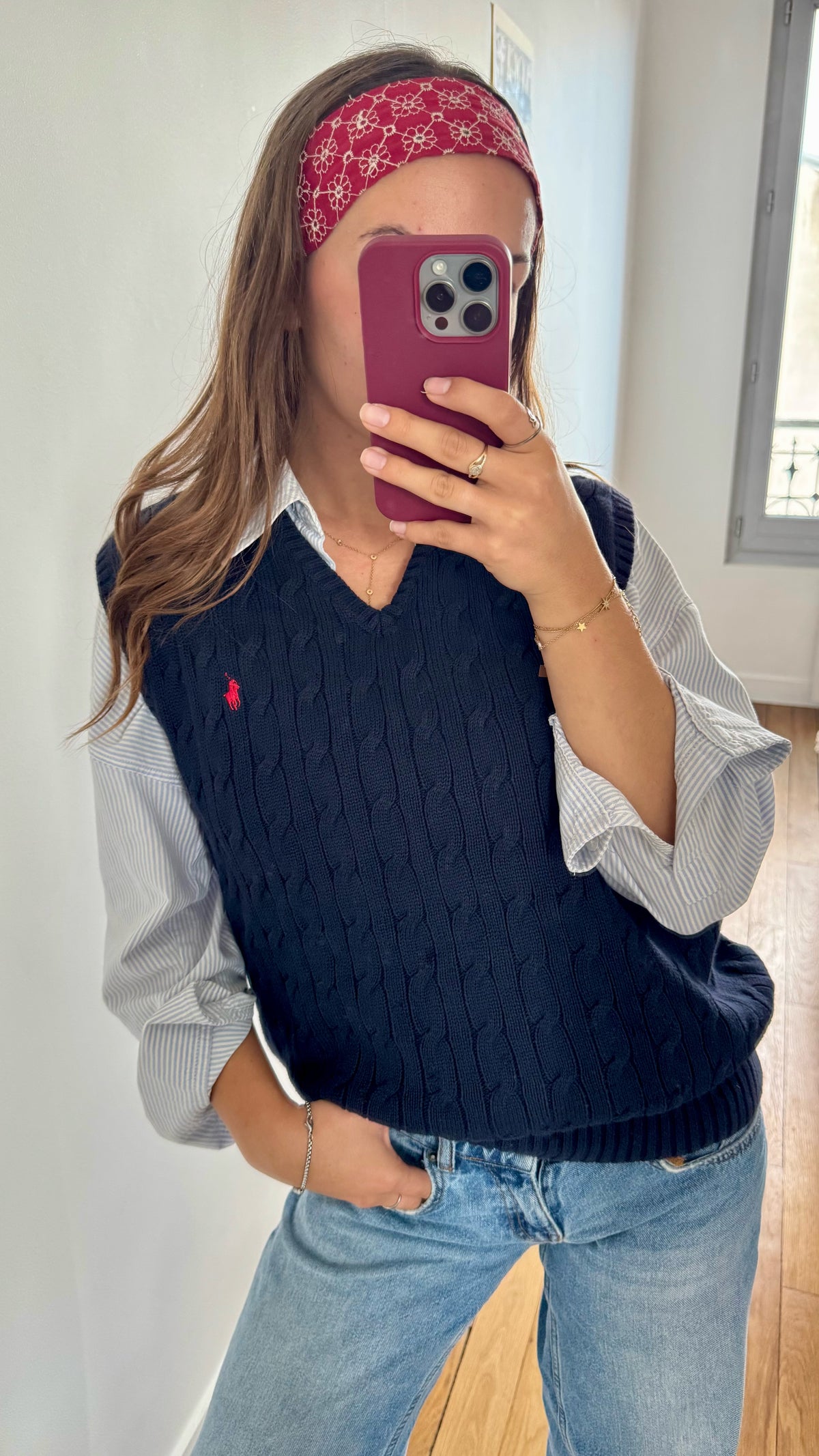 Pull sans manches torsadés Ralph Lauren - S