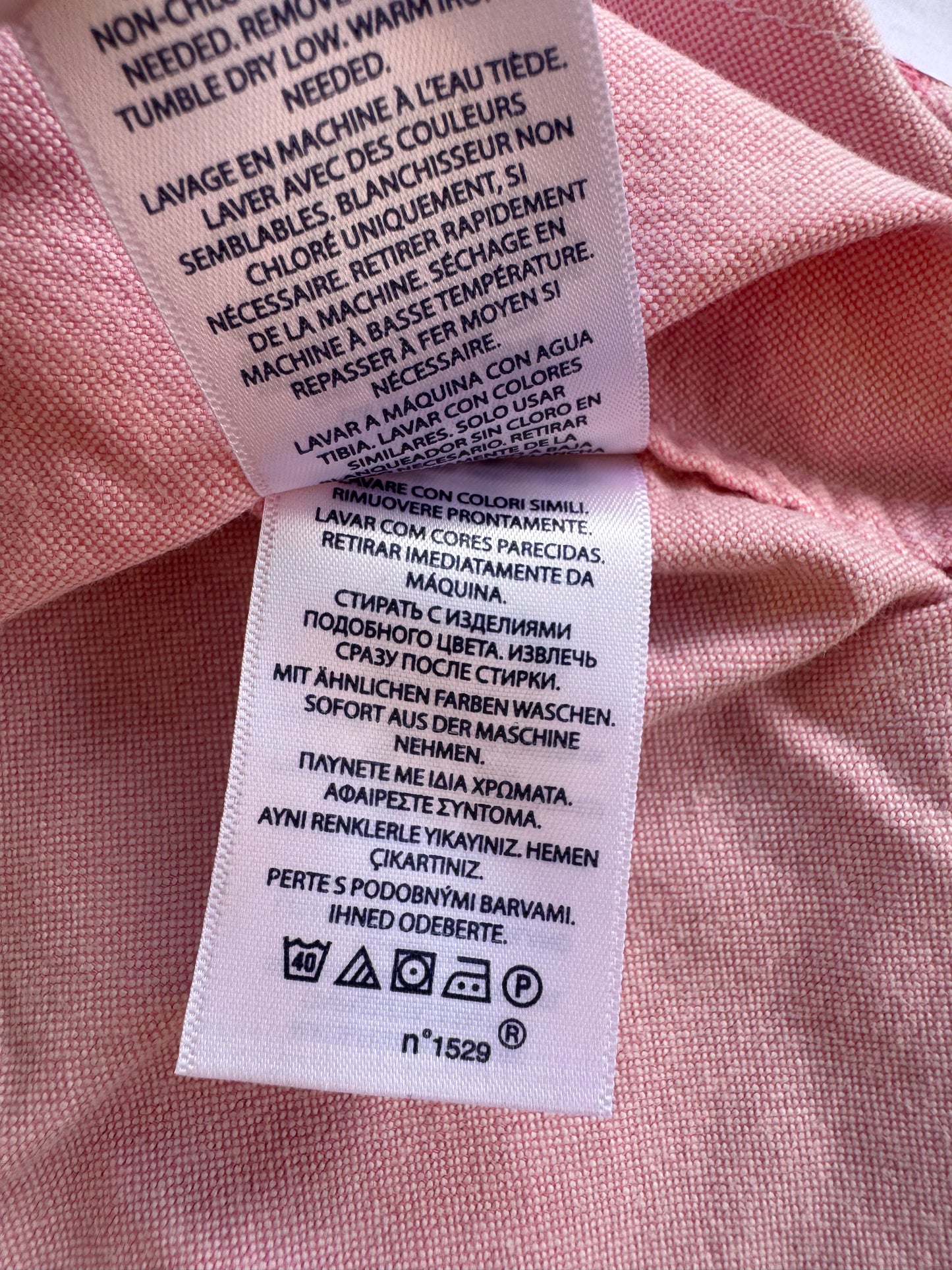Chemise Ralph Lauren rose - XS