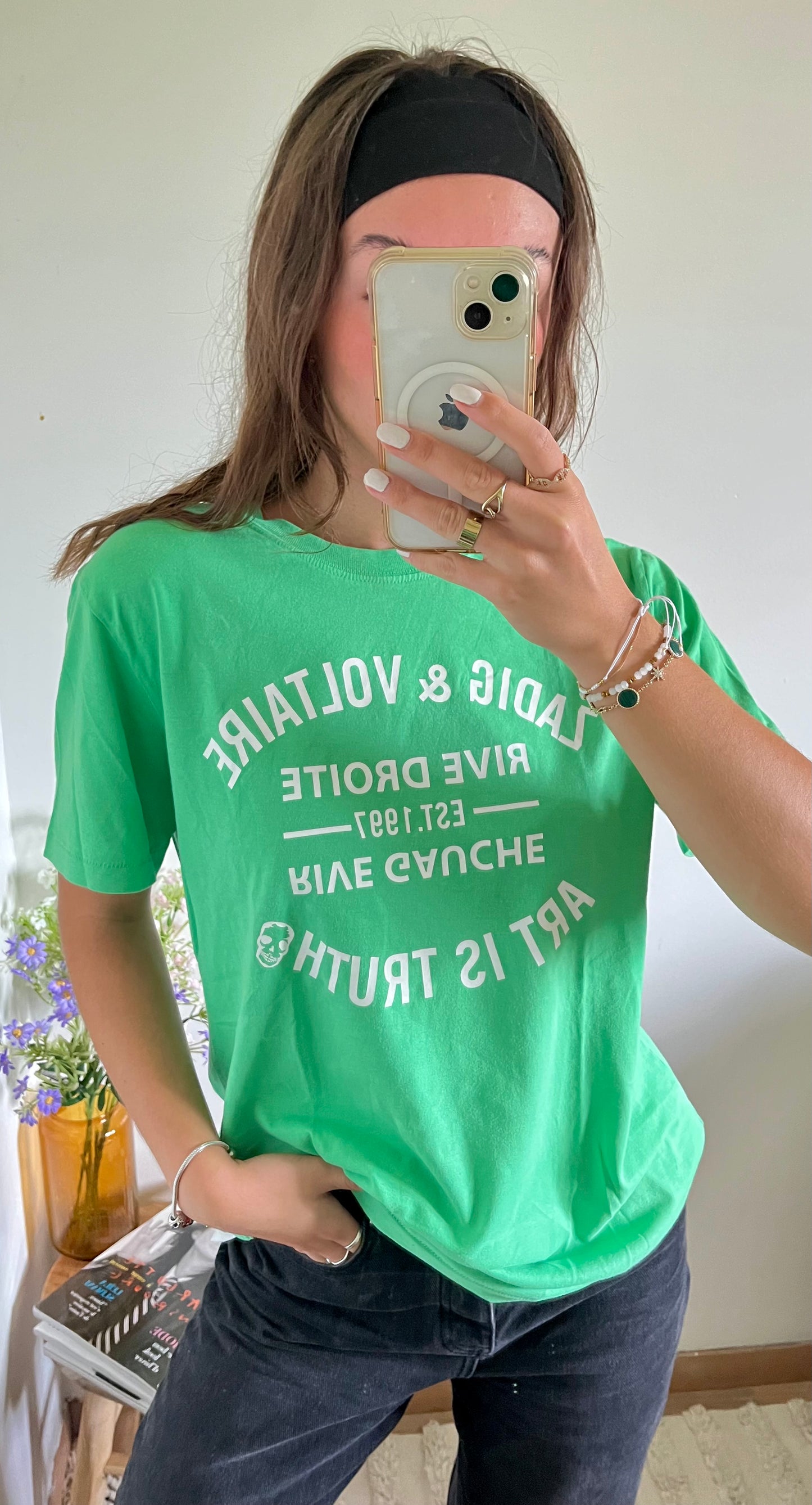 T-shirt vert Zadig & Voltaire - M