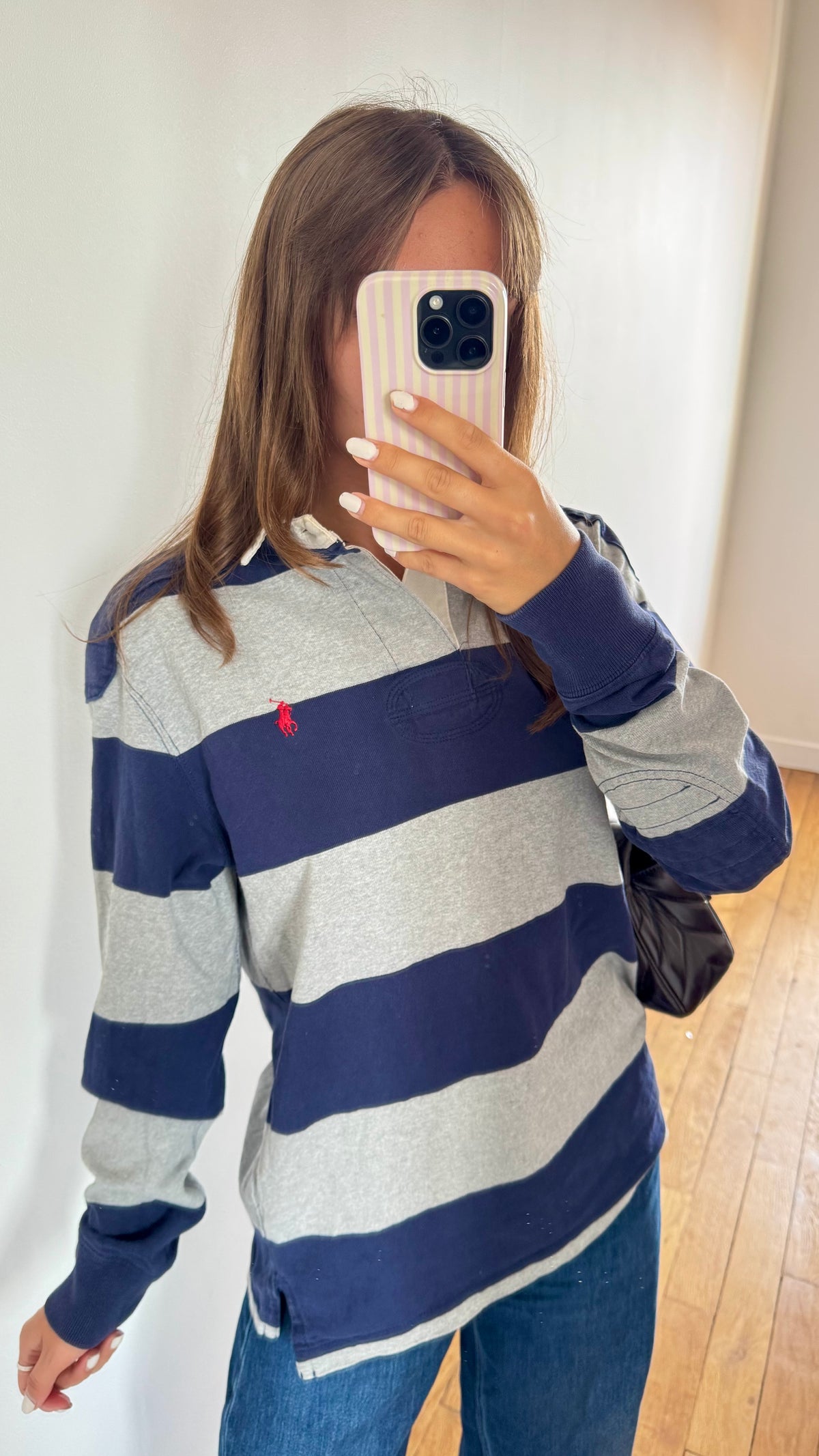 Polo rayé manche longue Ralph Lauren - S homme / M femme
