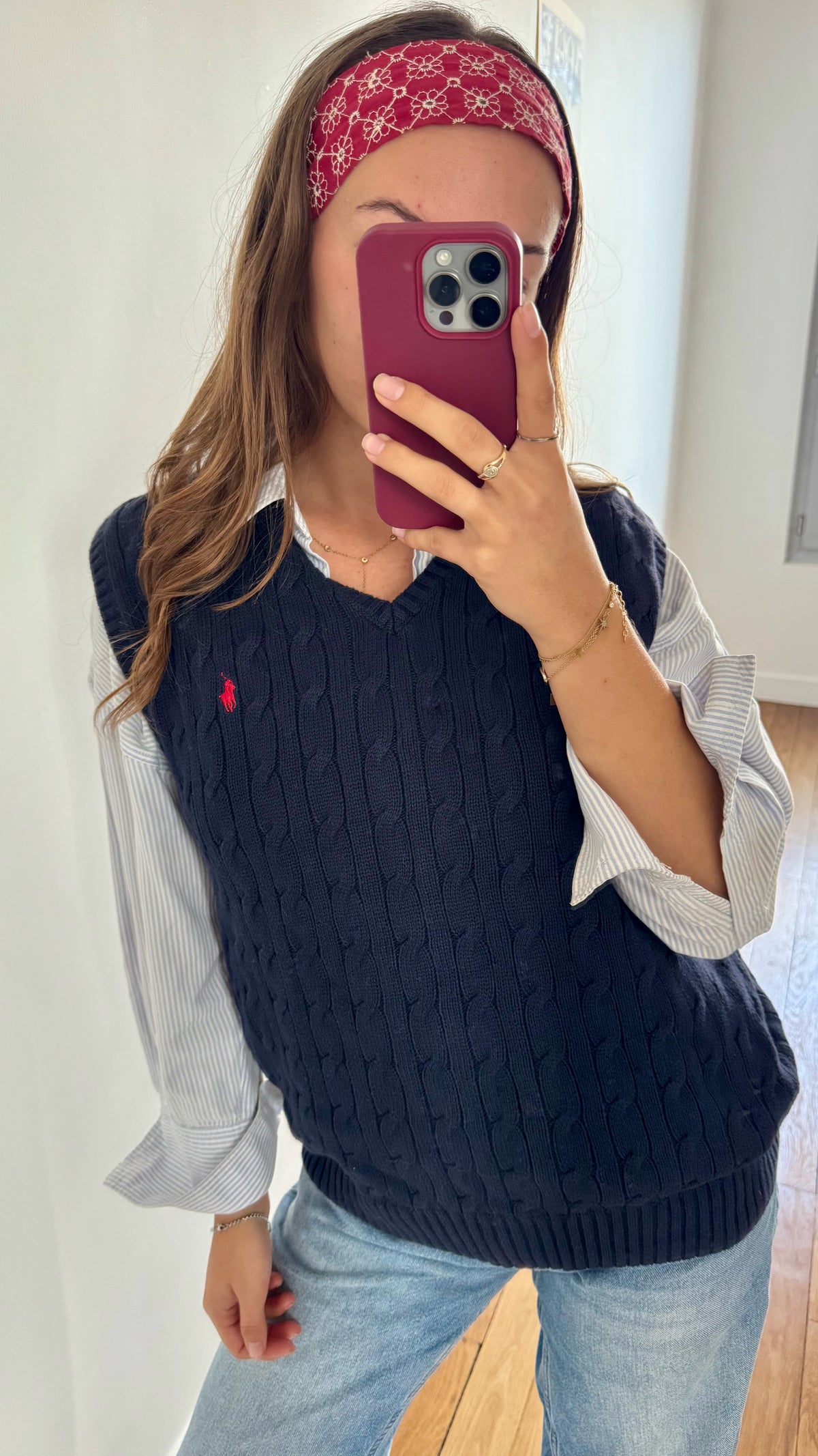 Pull sans manches torsadés Ralph Lauren - S