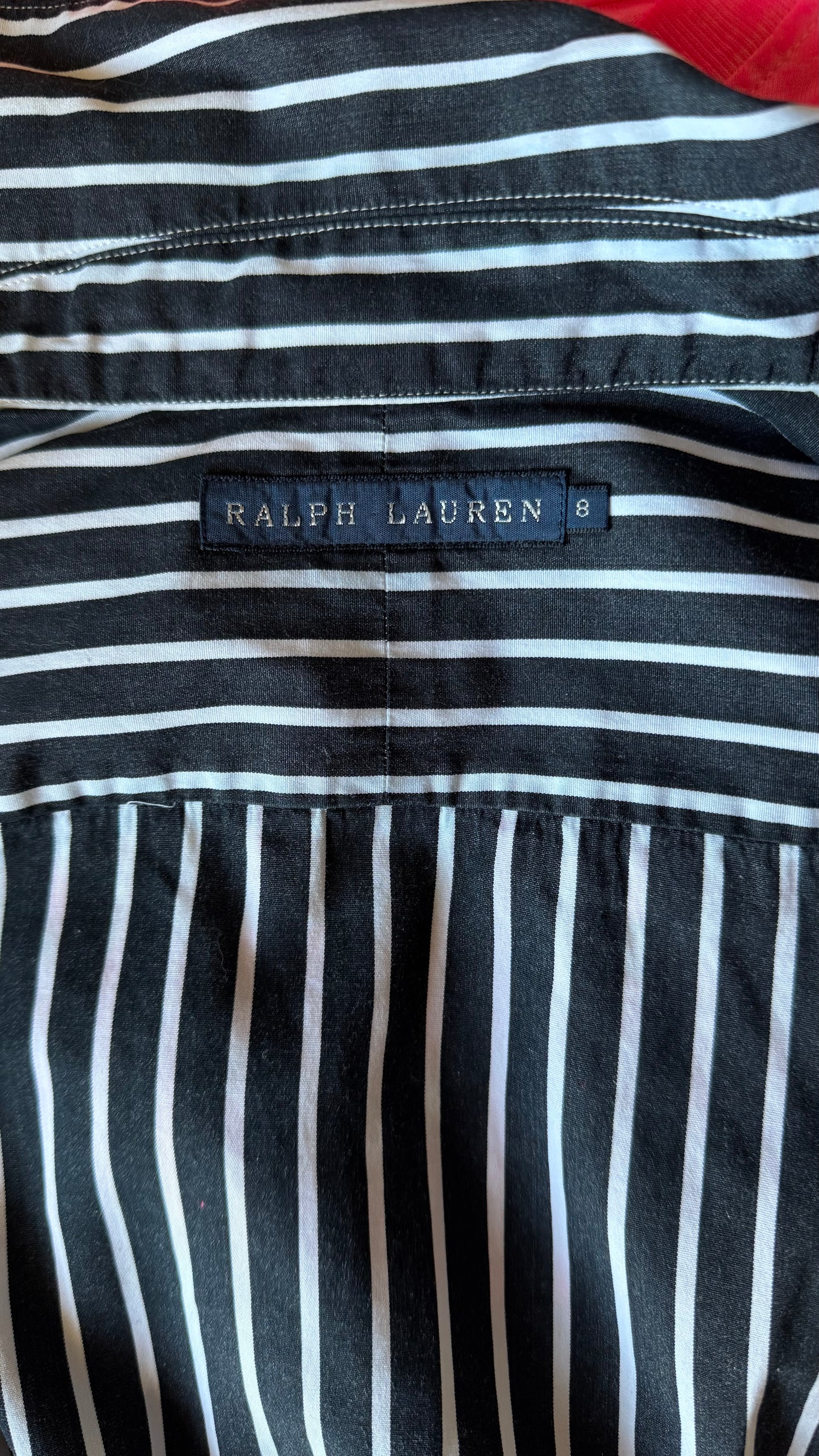 Chemise noire à rayures Ralph Lauren - S/M