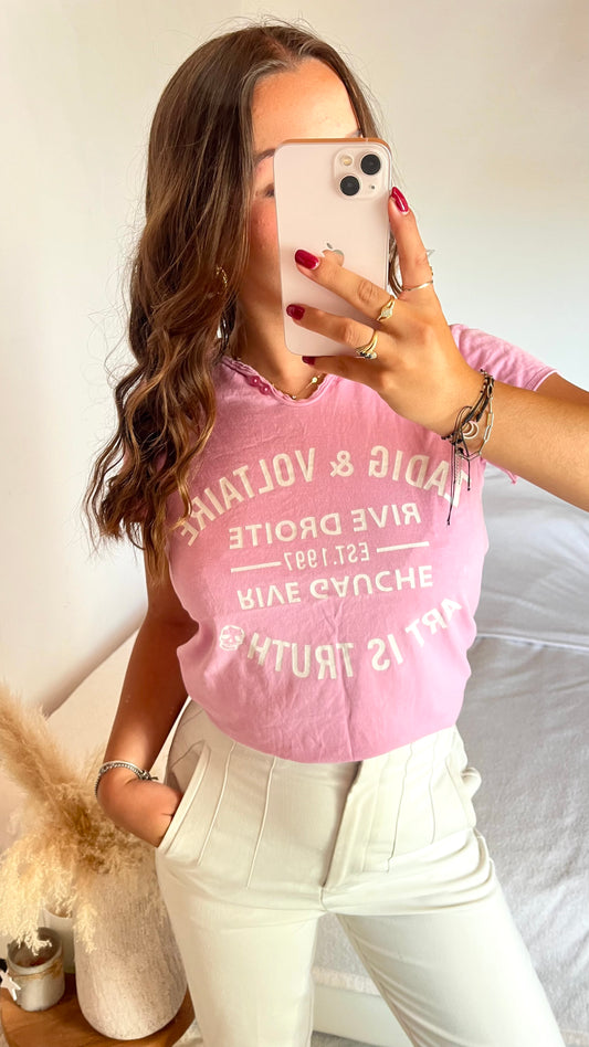 T-shirt rose Zadig & Voltaire - M