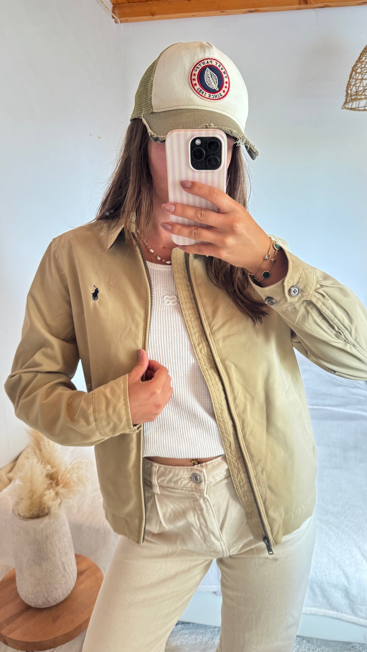 Veste effet toile de coton Ralph Lauren - S