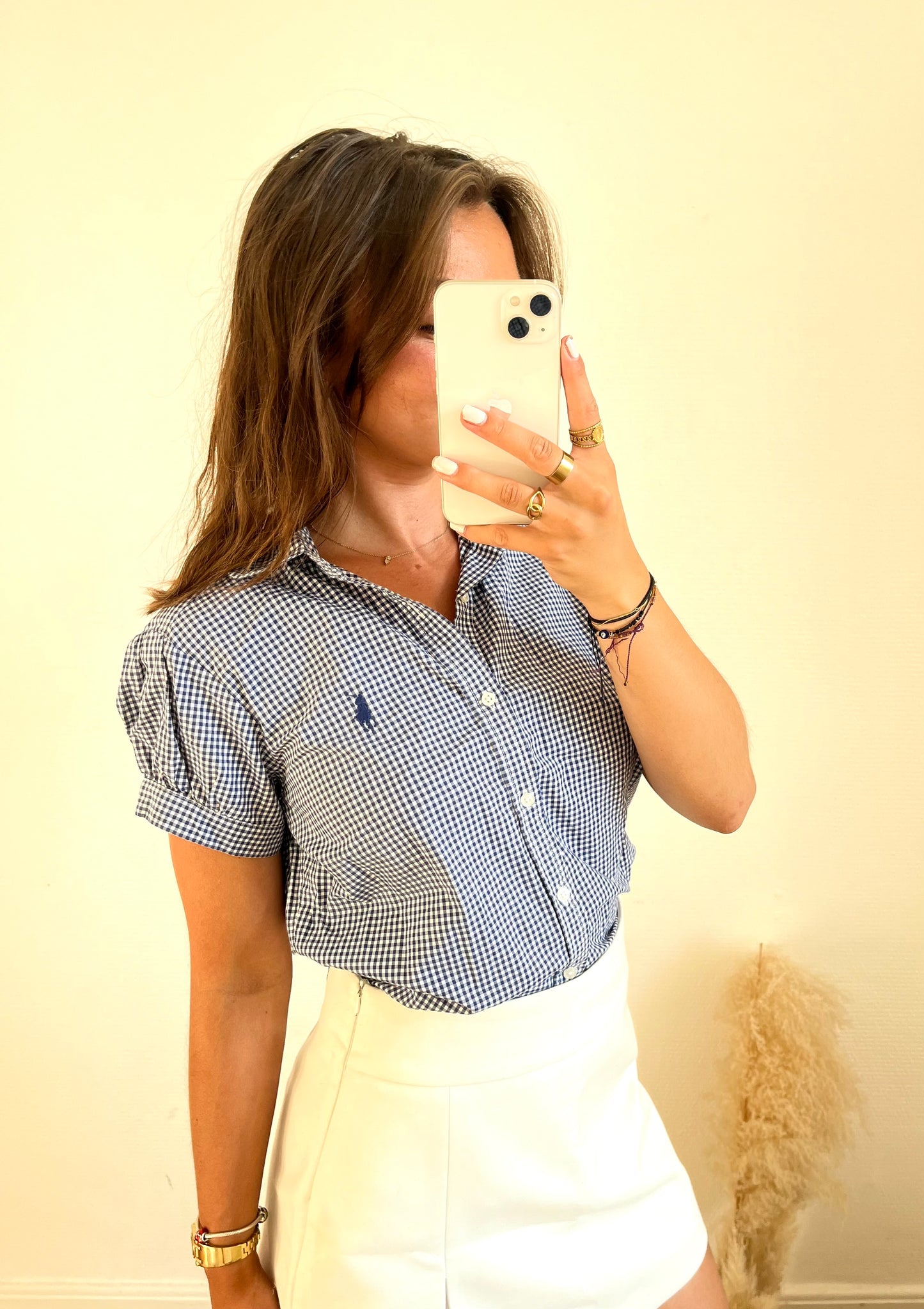 Chemise Ralph Lauren Vichy manches courtes - S