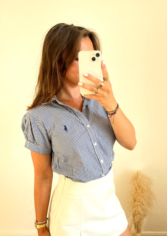 Chemise Ralph Lauren Vichy manches courtes - S