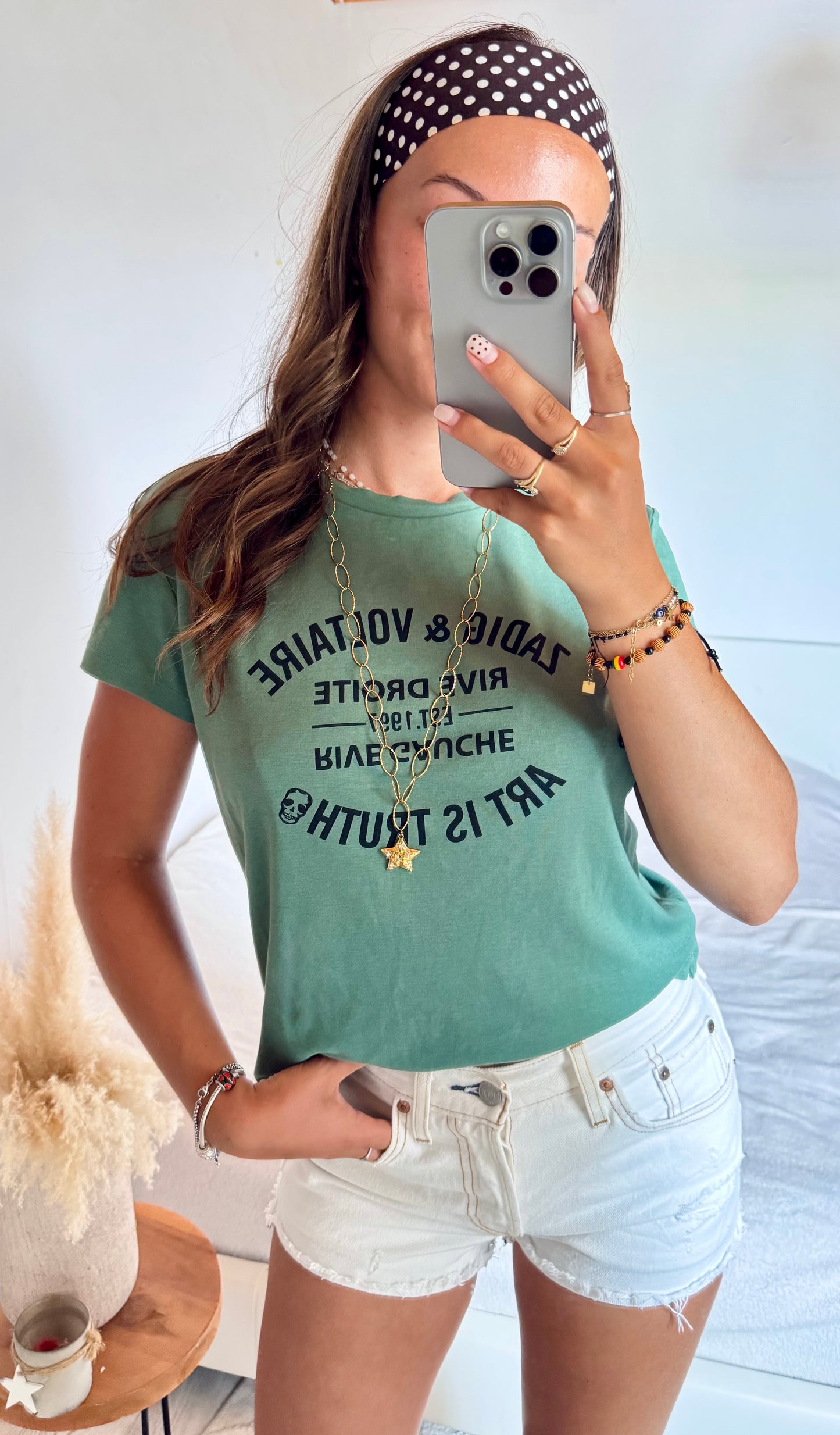 T-shirt vert Zadig & Voltaire - S