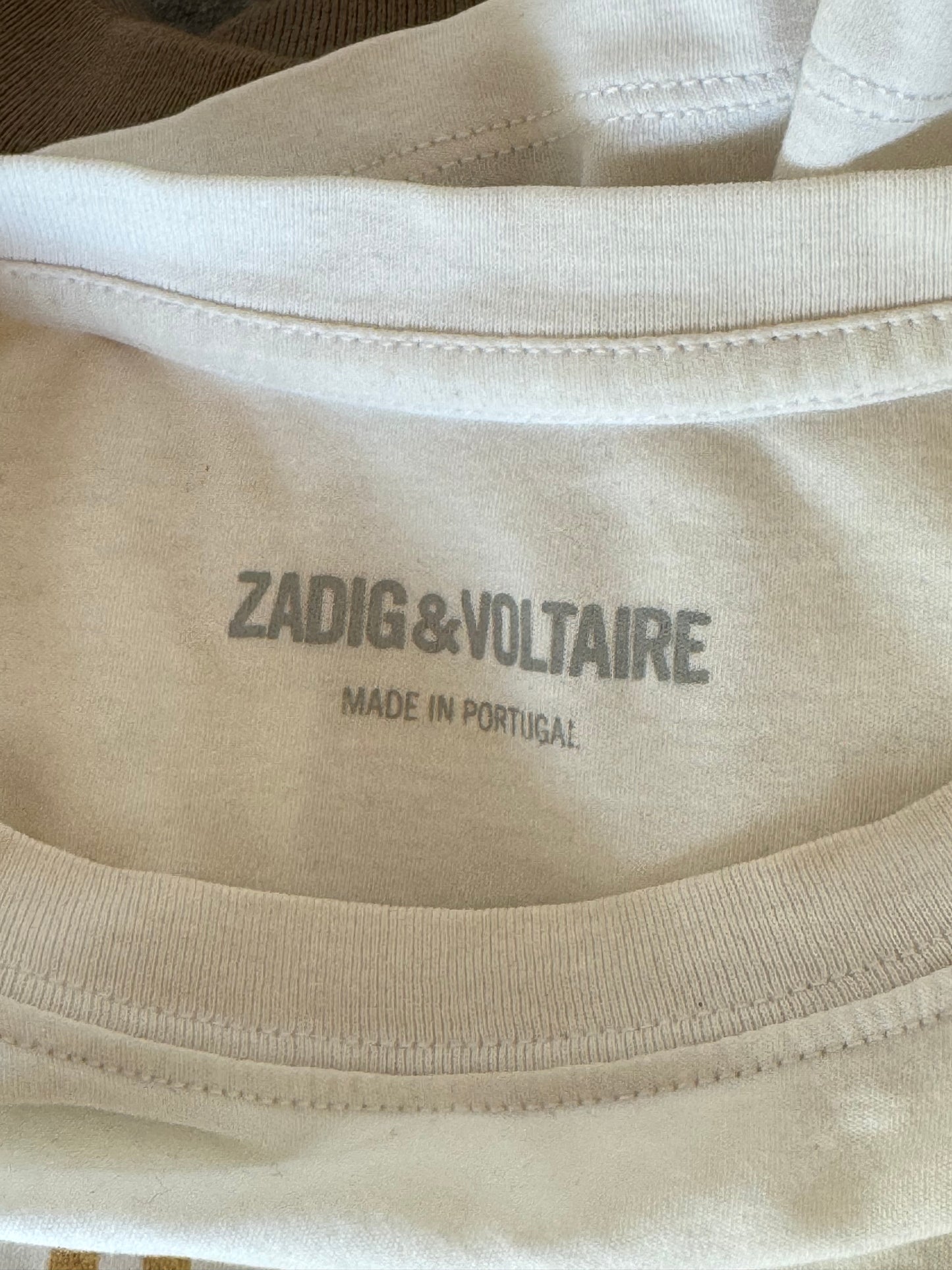 T-shirt dorée Zadig & Voltaire - S
