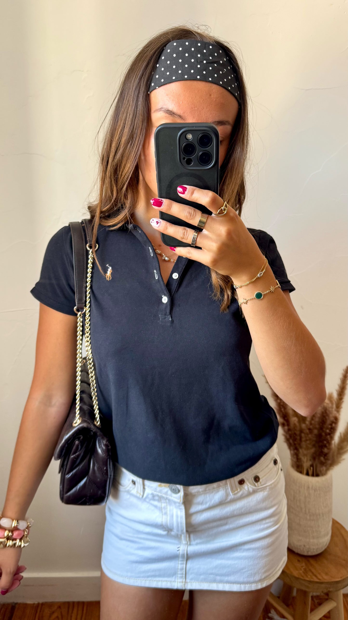Polo noir Ralph Lauren - XS