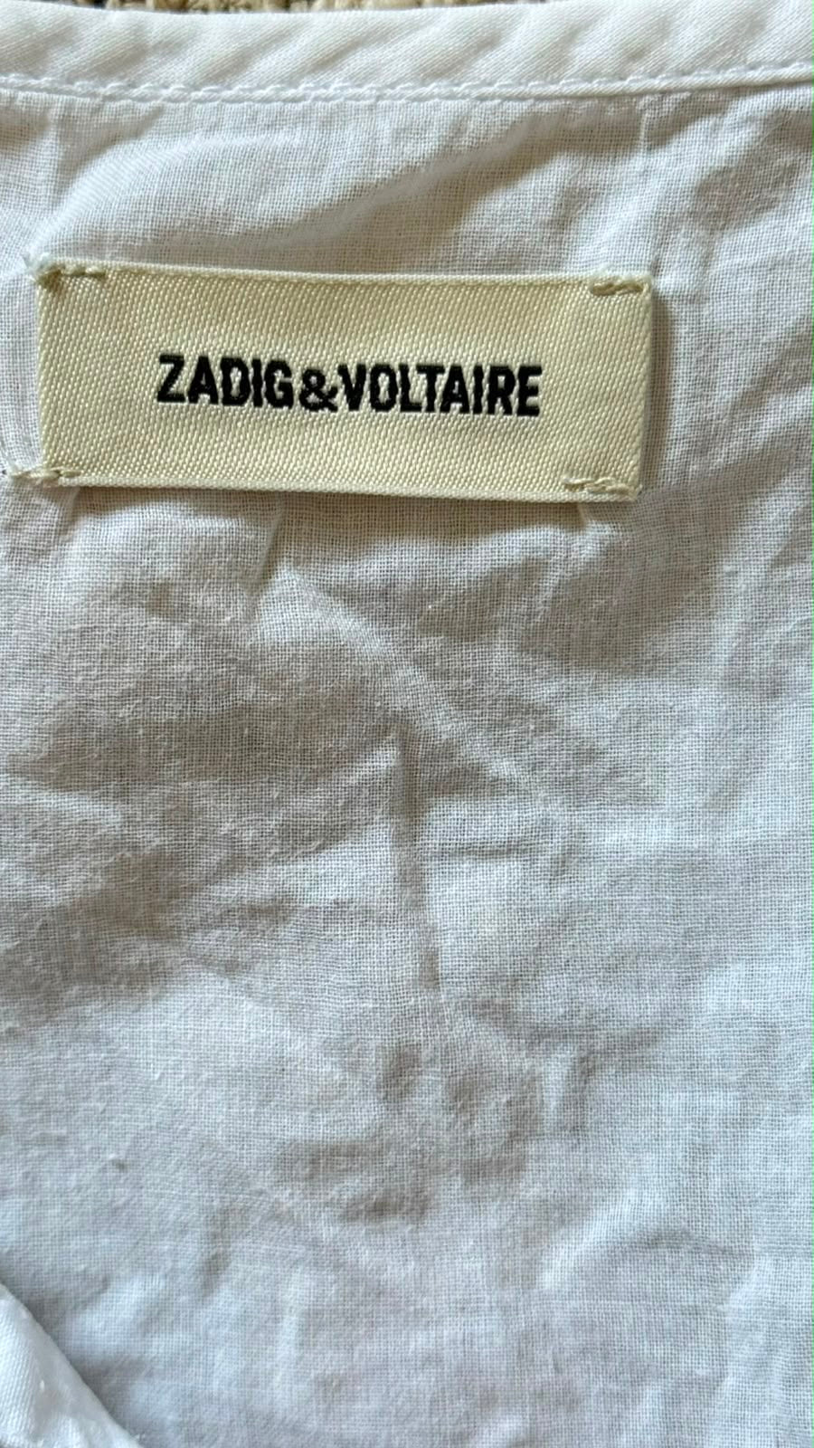 Blouse manches courtes blanche Zadig & Voltaire - S