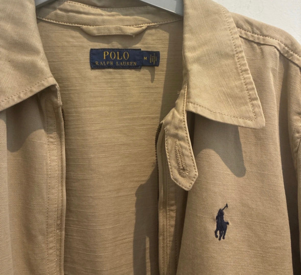 Veste en toile de coton beige Ralph Lauren - M