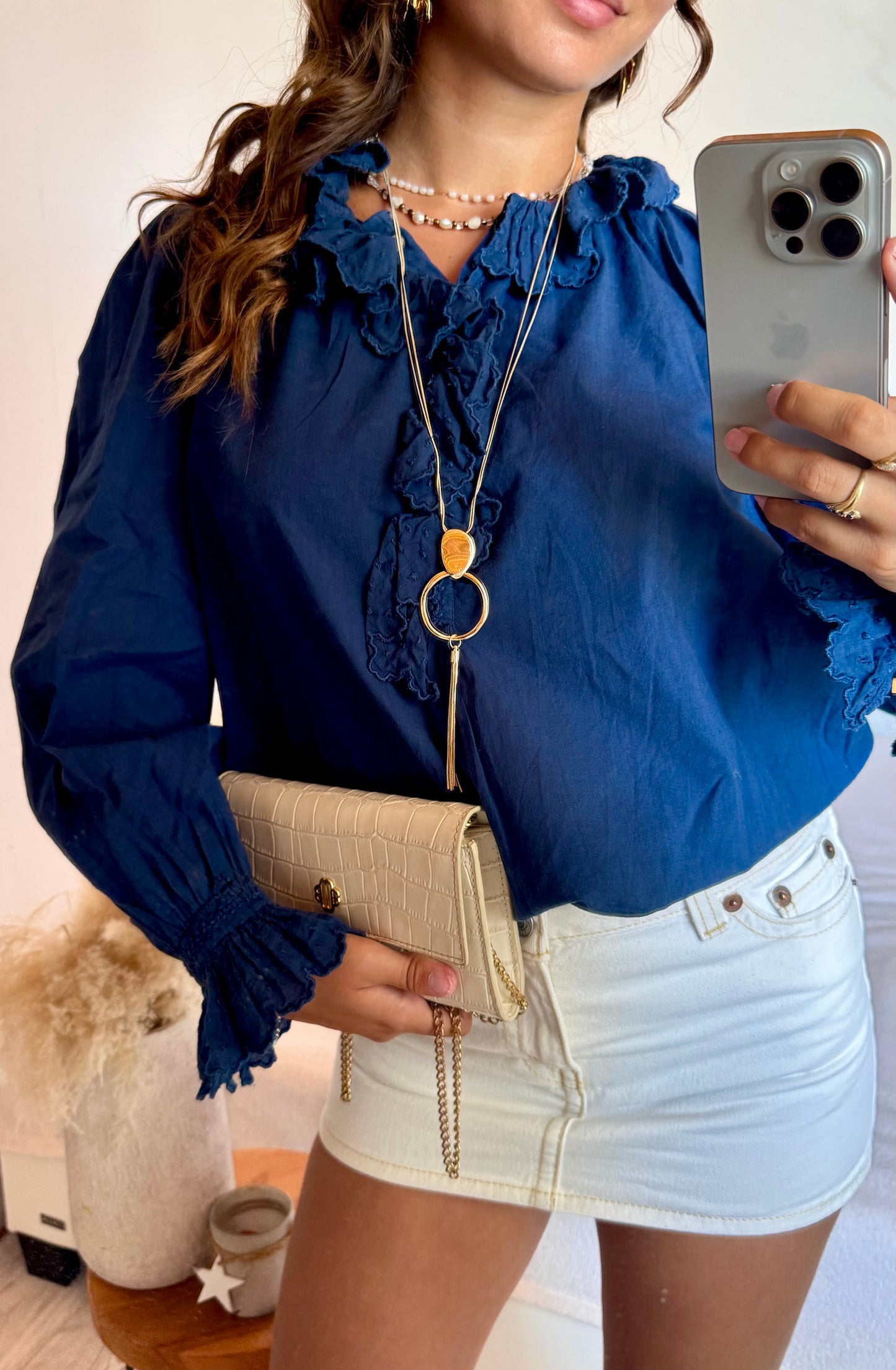 Blouse bleu marine Gérard Darel - S