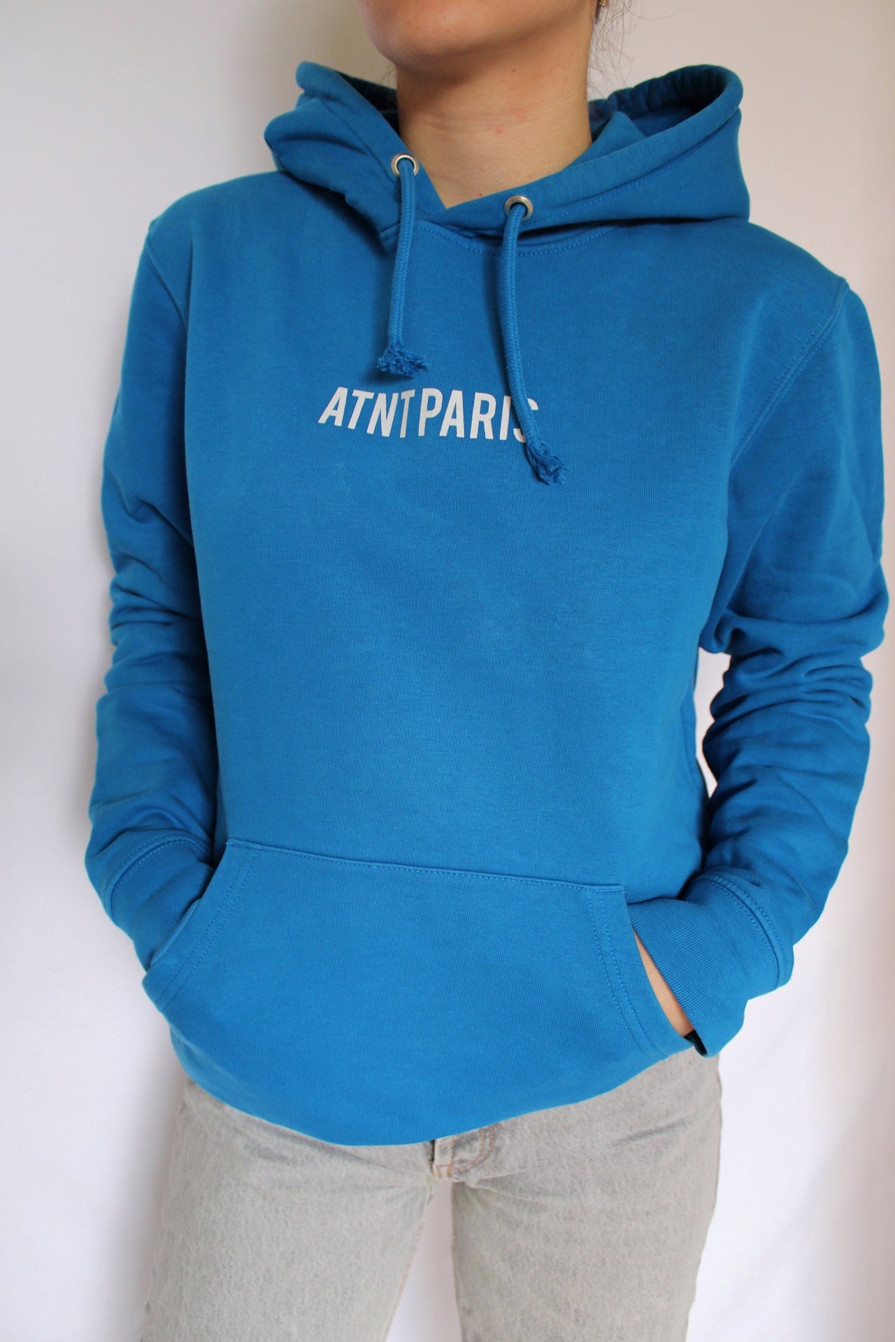 Sweat à capuche bleu ATNT PARIS - S