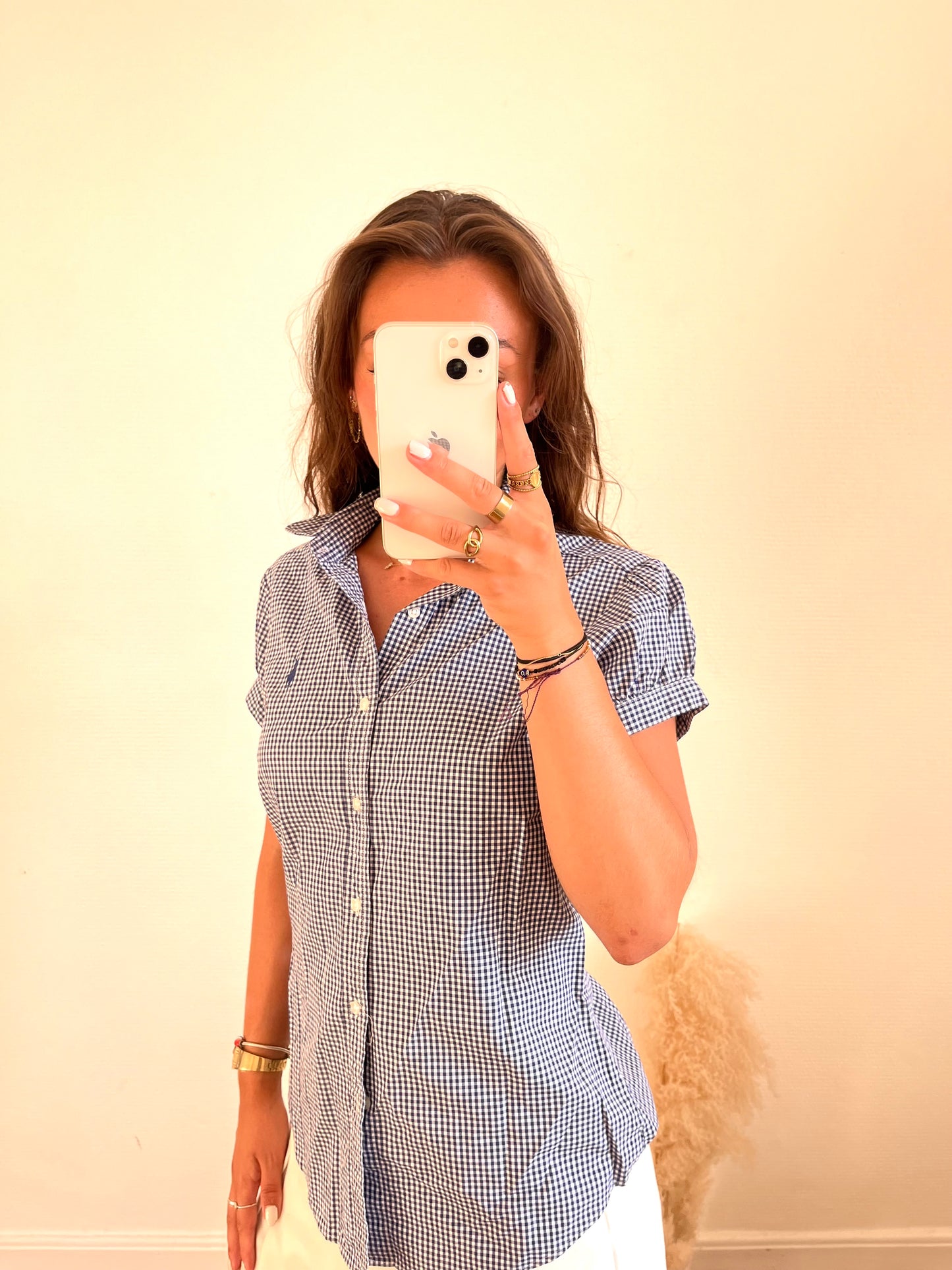 Chemise Ralph Lauren Vichy manches courtes - S